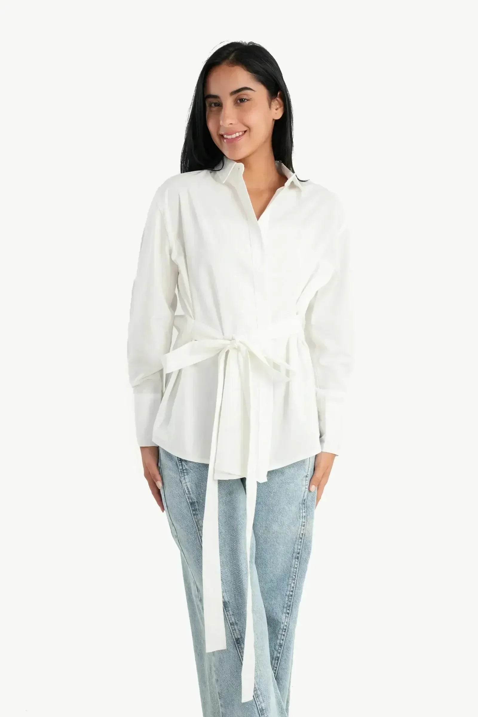Carina - Shirt with Waist Belt 1