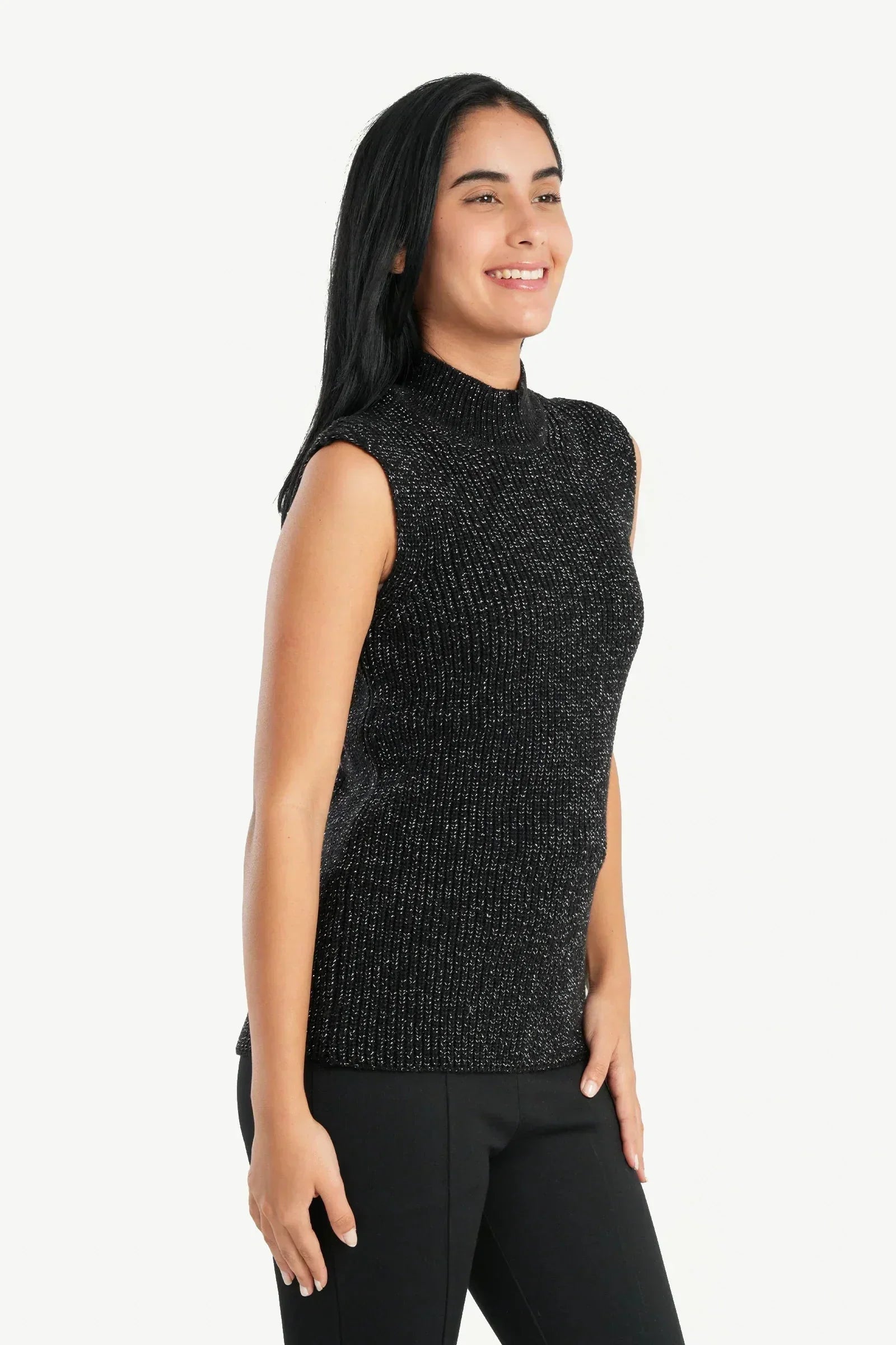 Carina - High Neck Ribbed Pullover 6
