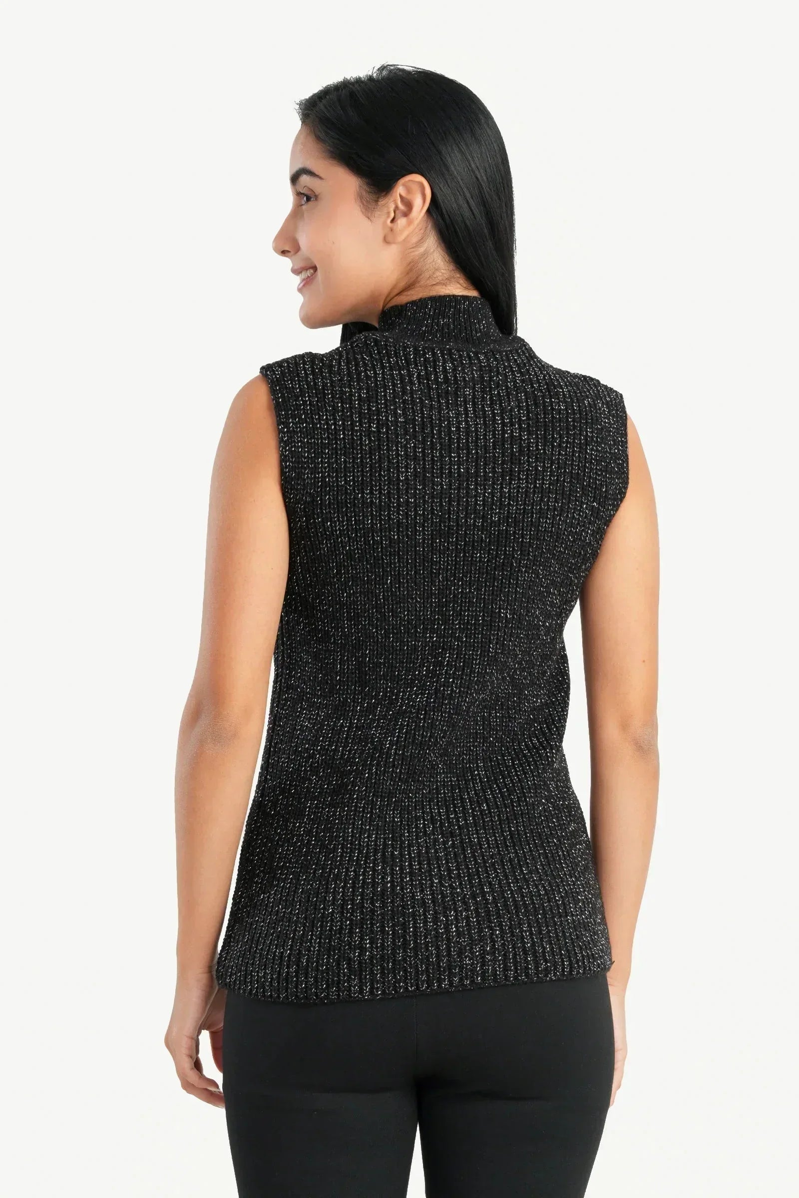 Carina - High Neck Ribbed Pullover 7