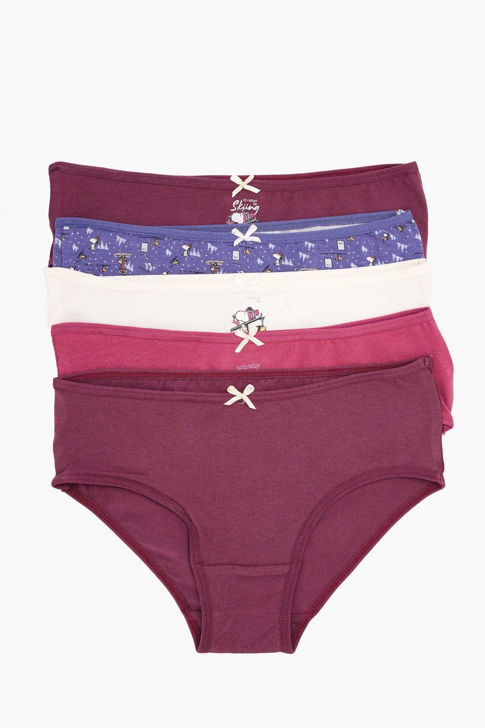 Carina - Pack of 5 Colored Brief Panties 1