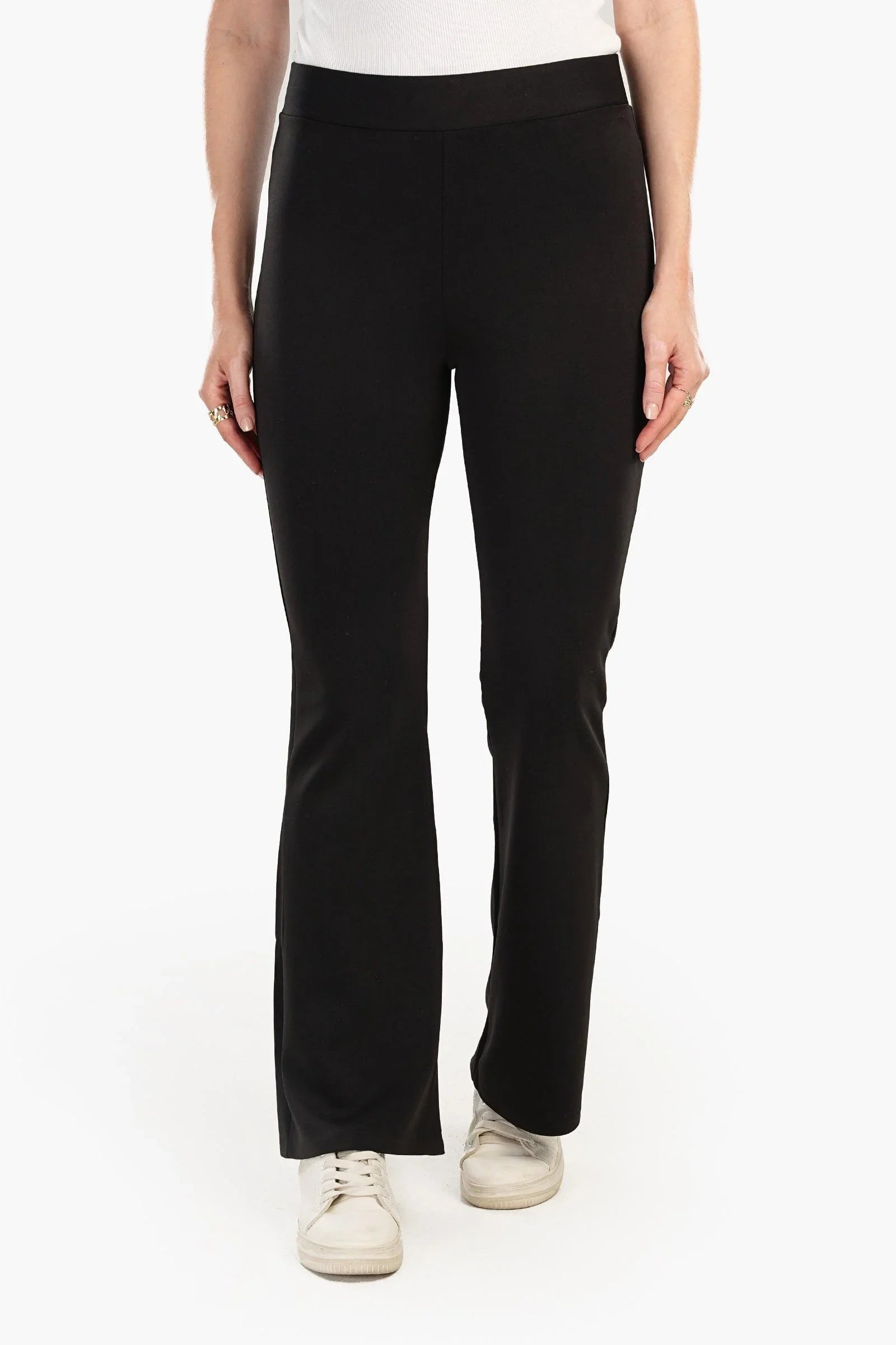 Clue - Black Flare Full Length Pants 1