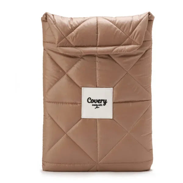 Covery - Brown Puffy Laptop Sleeve 1