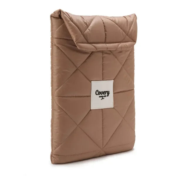 Covery - Brown Puffy Laptop Sleeve 2