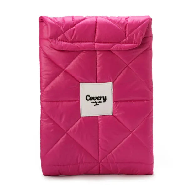 Covery - Hot Pink Puffy Laptop Sleeve 1