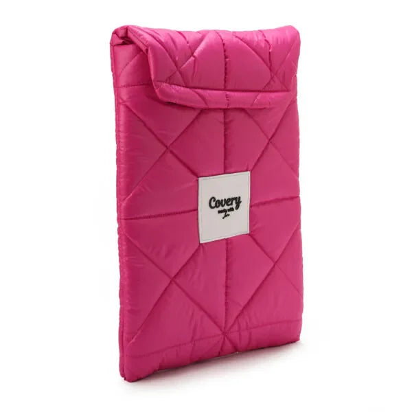 Covery - Hot Pink Puffy Laptop Sleeve 2