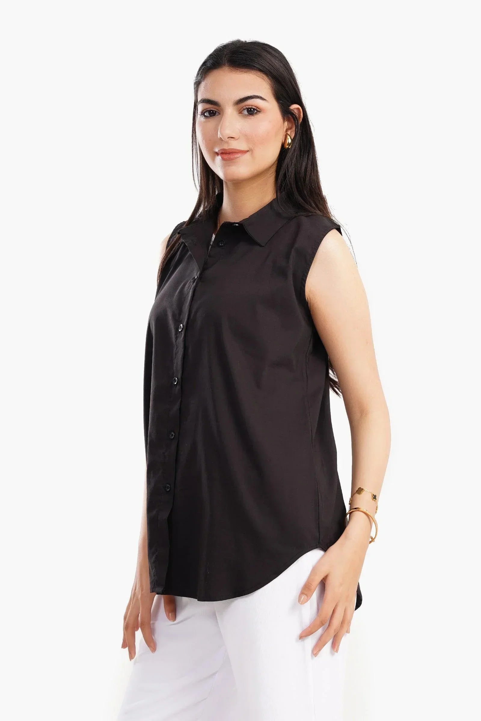 Clue - Poplin Sleeveless Shirt 2