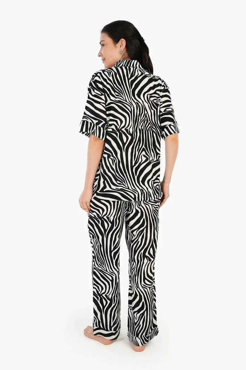 Carina - Zebra Print Pyjama Set 3