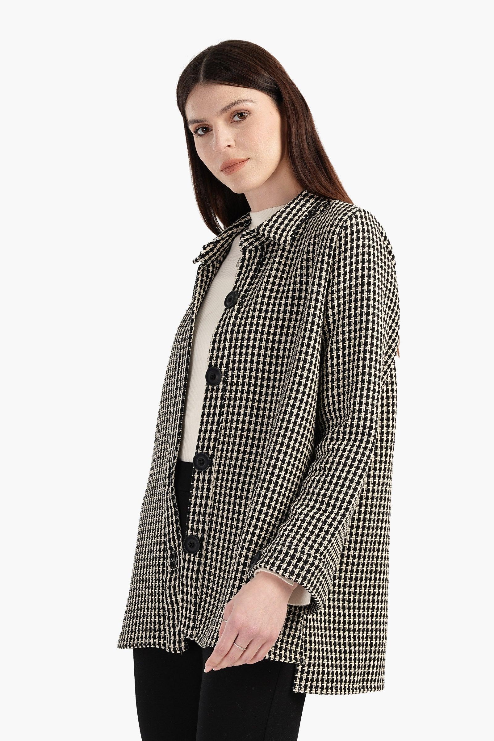 Clue - Tweed Button Closure Shirt 9