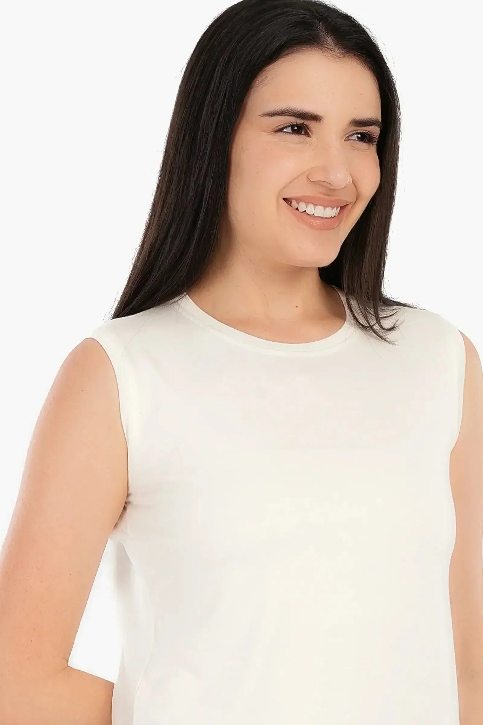 Carina - Viscose Sleeveless Long T-Shirt 3