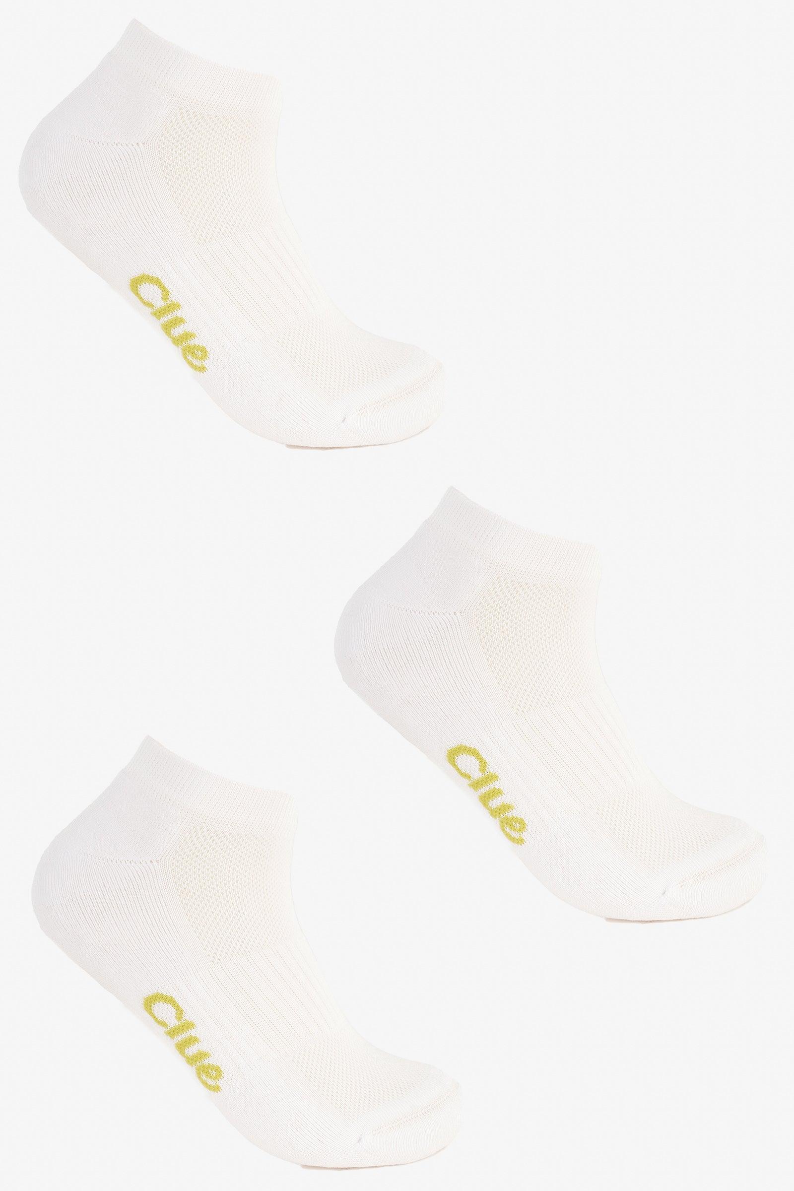 Clue - Plain Ankle Socks - 3 Pairs 1