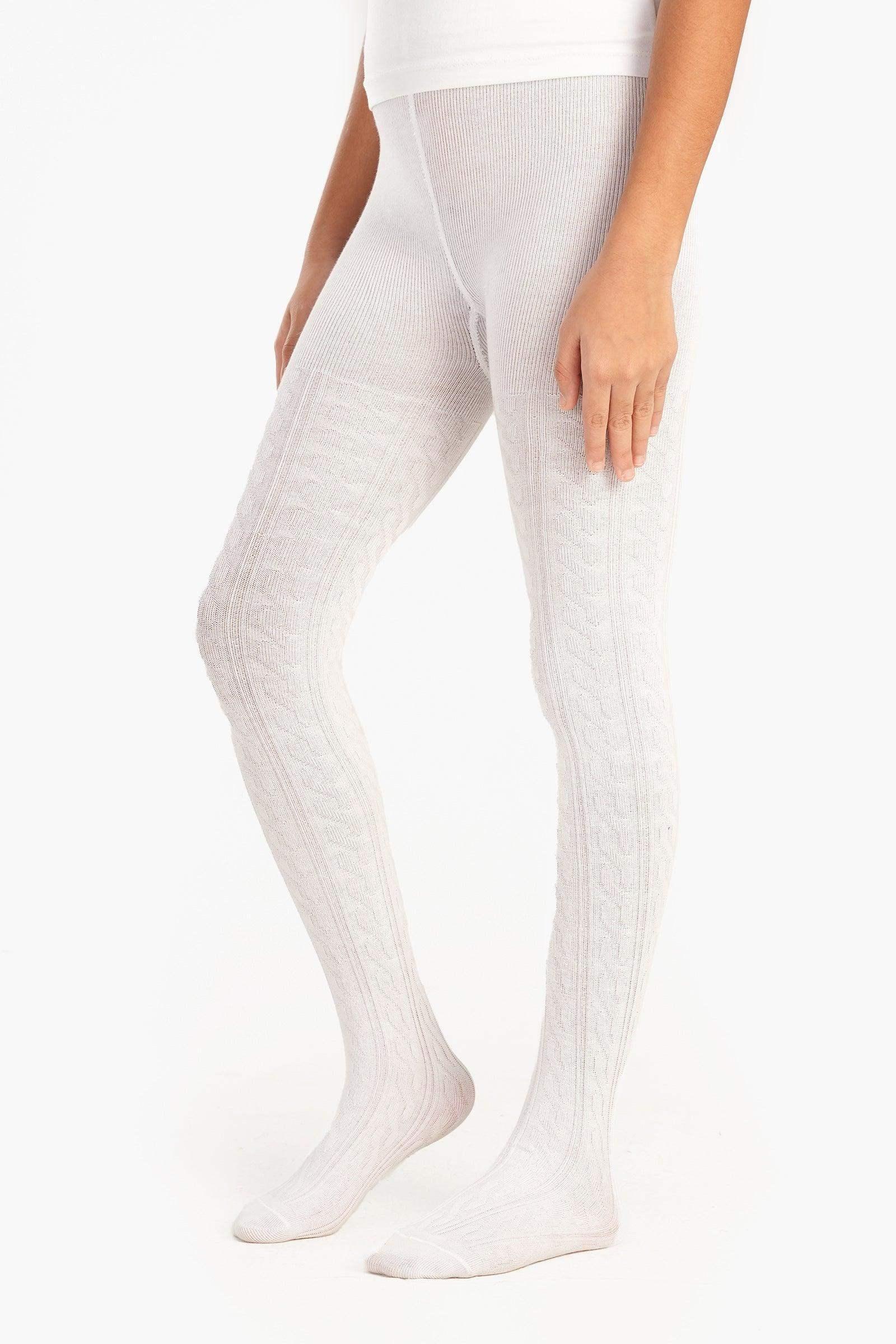 Carina - Girly Cotton Plain Pantyhose 2