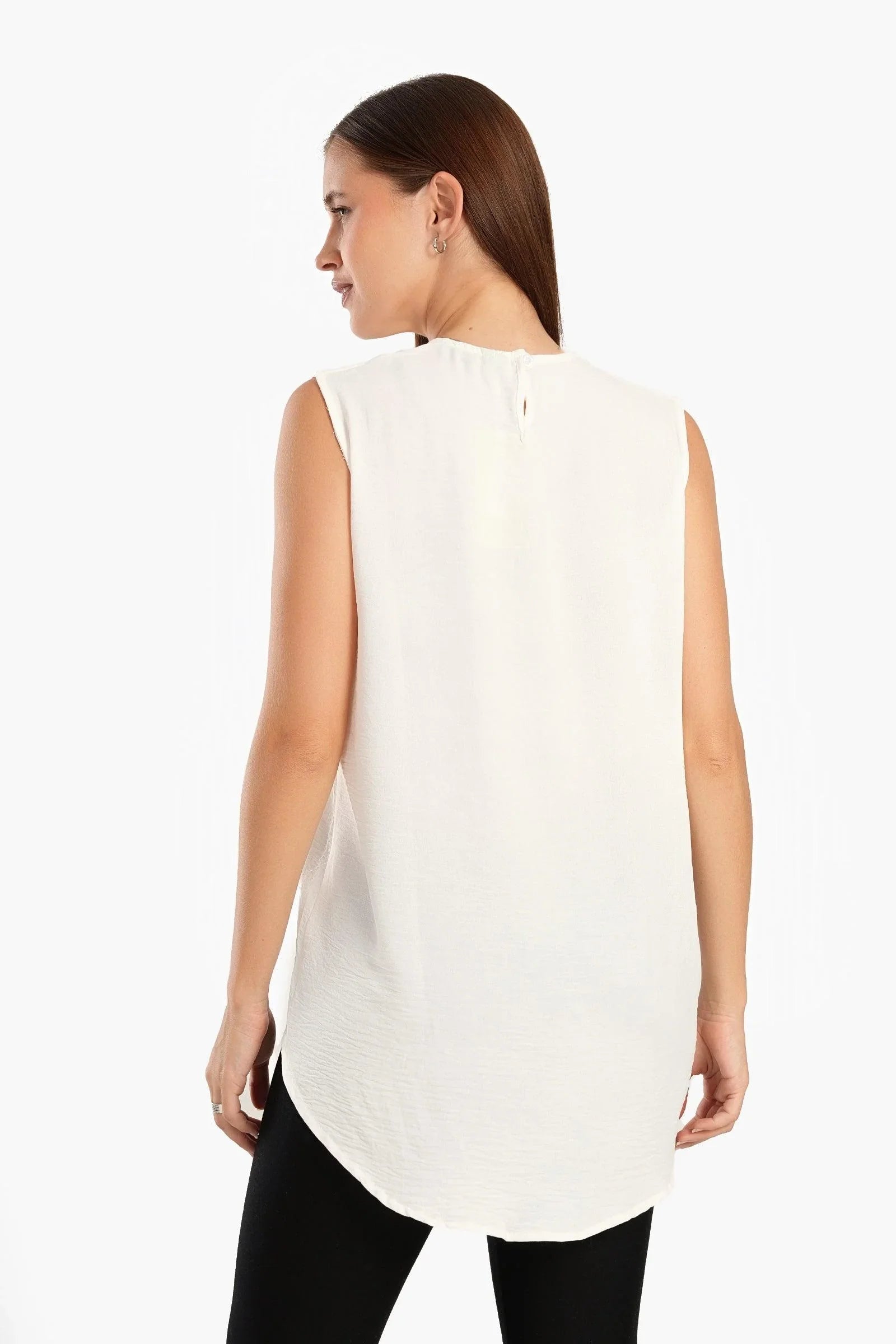 Clue - Asymmetrical Sleeveless Blouse 6