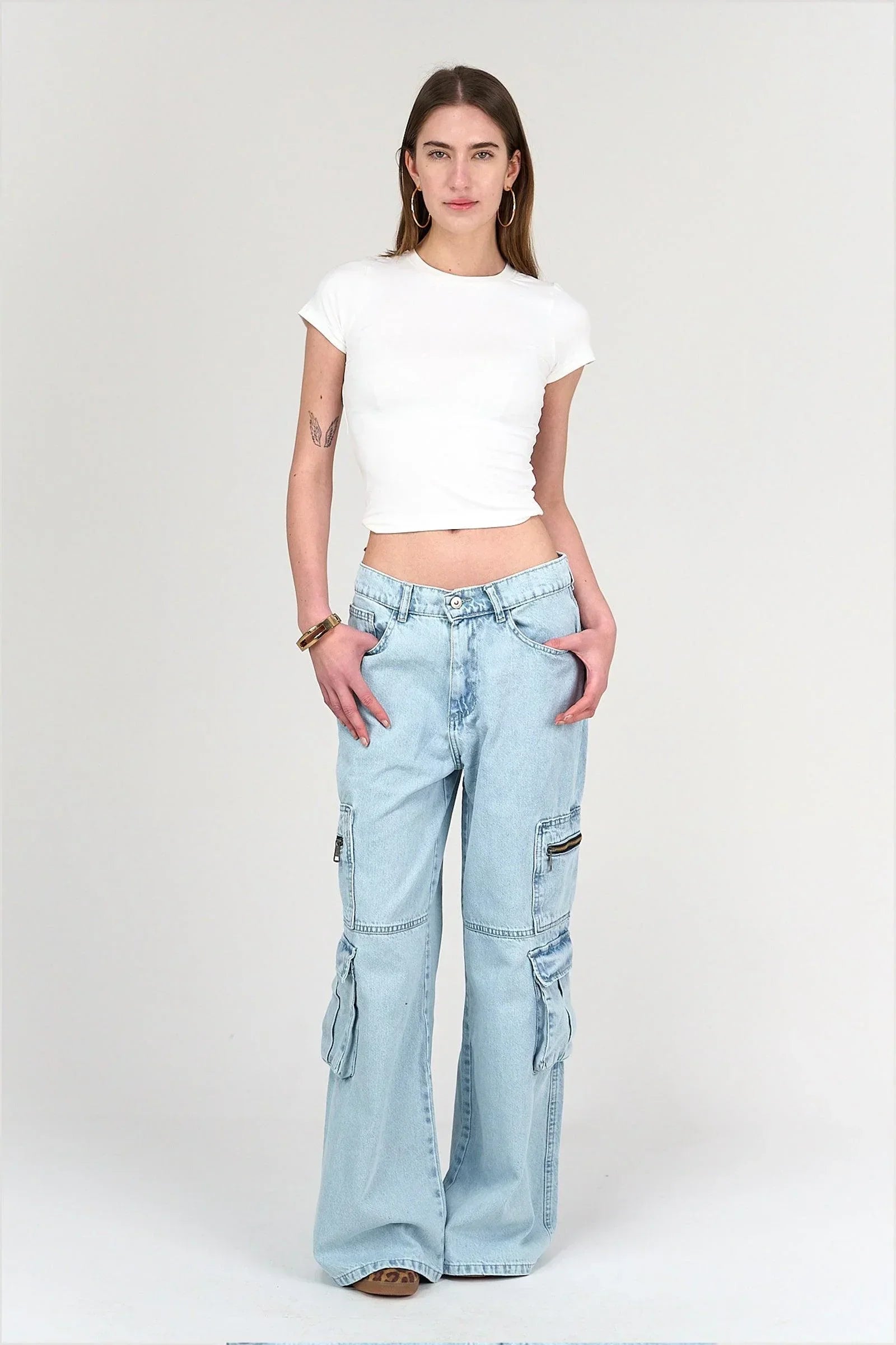 Clue - Cotton Blend Cropped Top 7