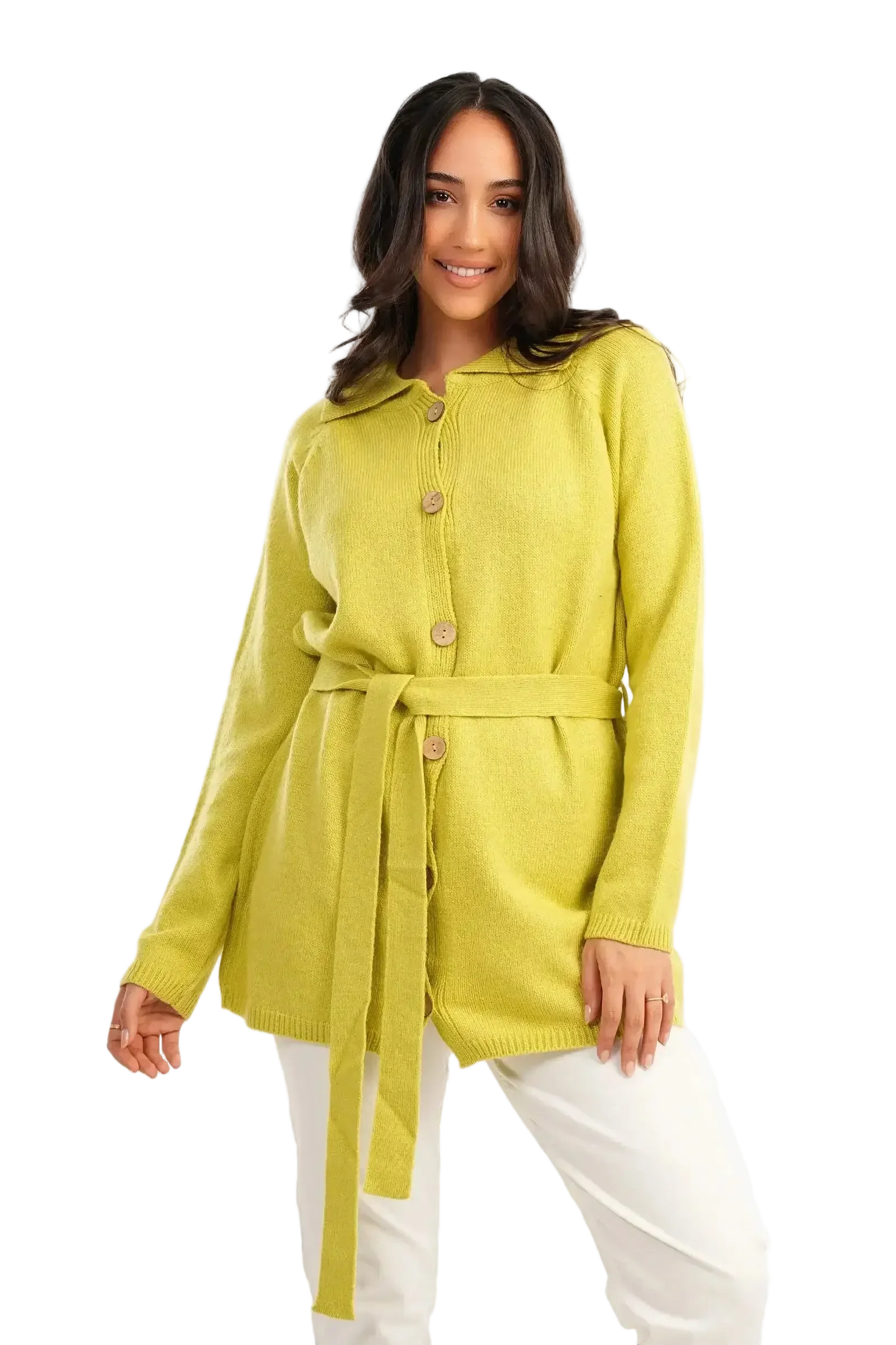 Carina - Knitted Hip Length Cardigan 2