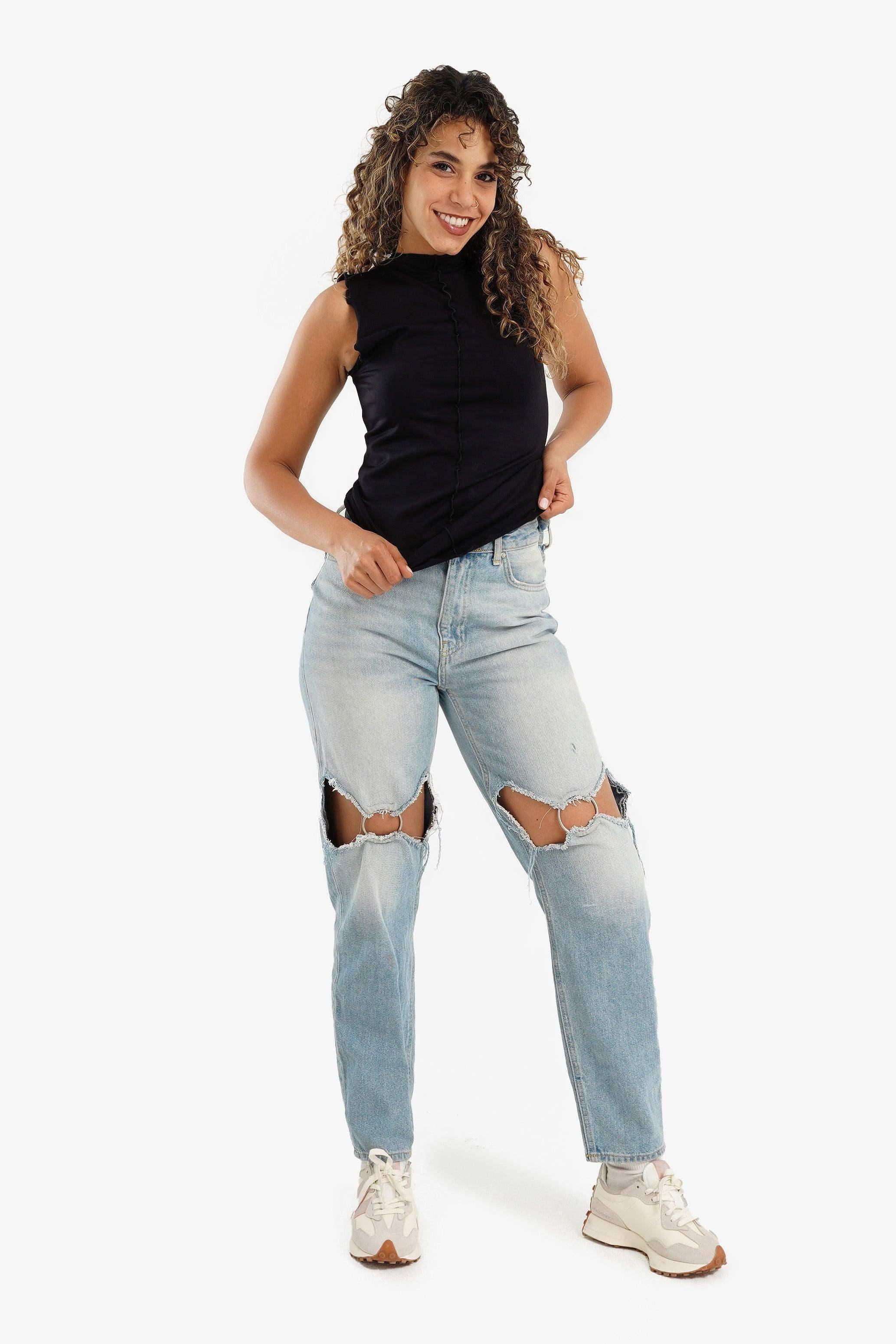 Carina - Vertical Piping Sleeveless Top 3