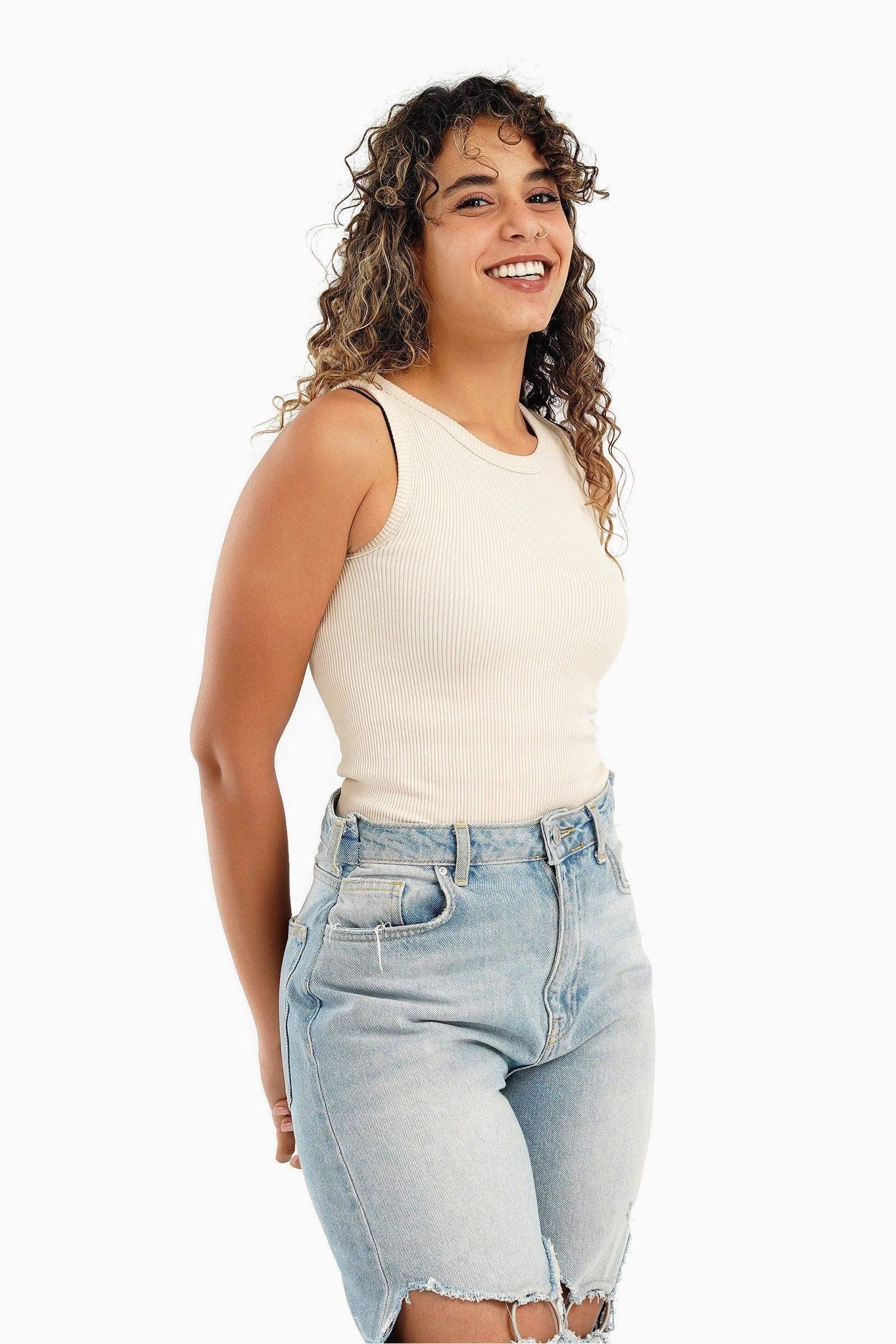 Carina - Microfiber Ribbed Top 2