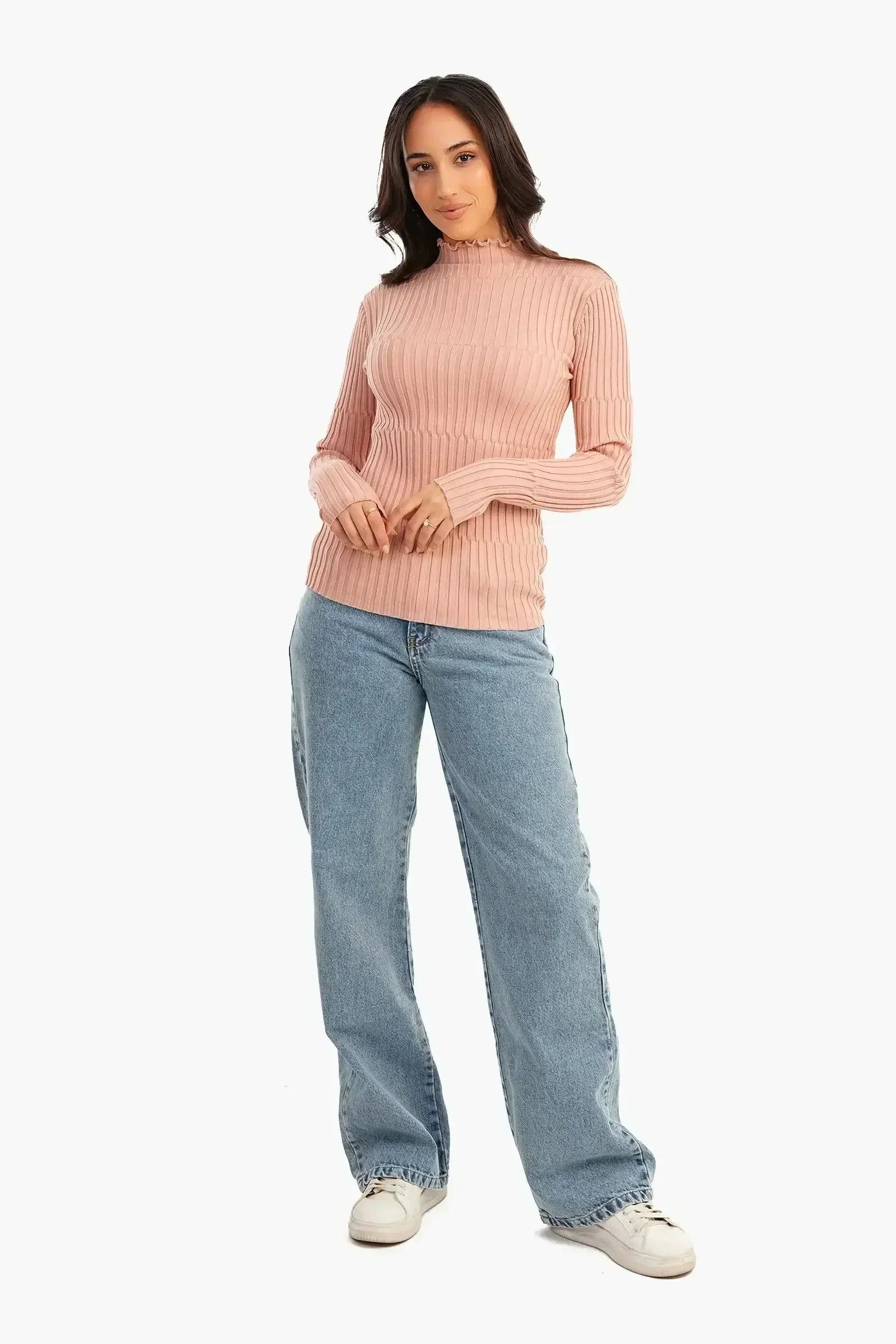 Carina - Ribbed Slim Fit Pullover 4
