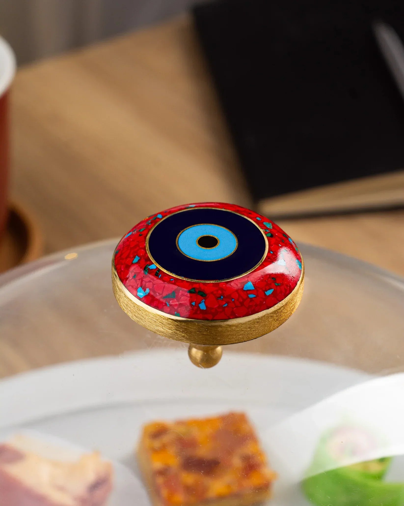 Rechote - Eyeline Rounded porcelain serving plate 3