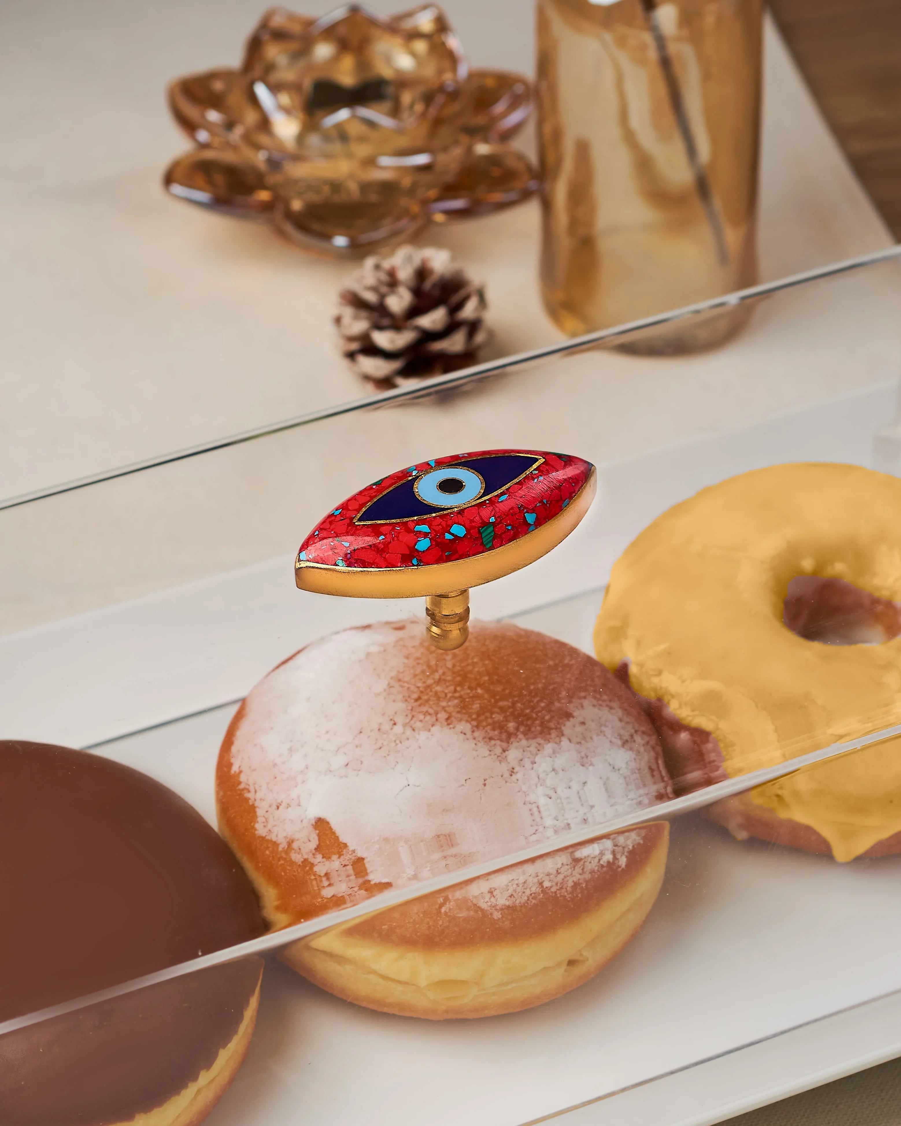 Rechote - Eyeline Rectangular porcelain serving plate 1 2