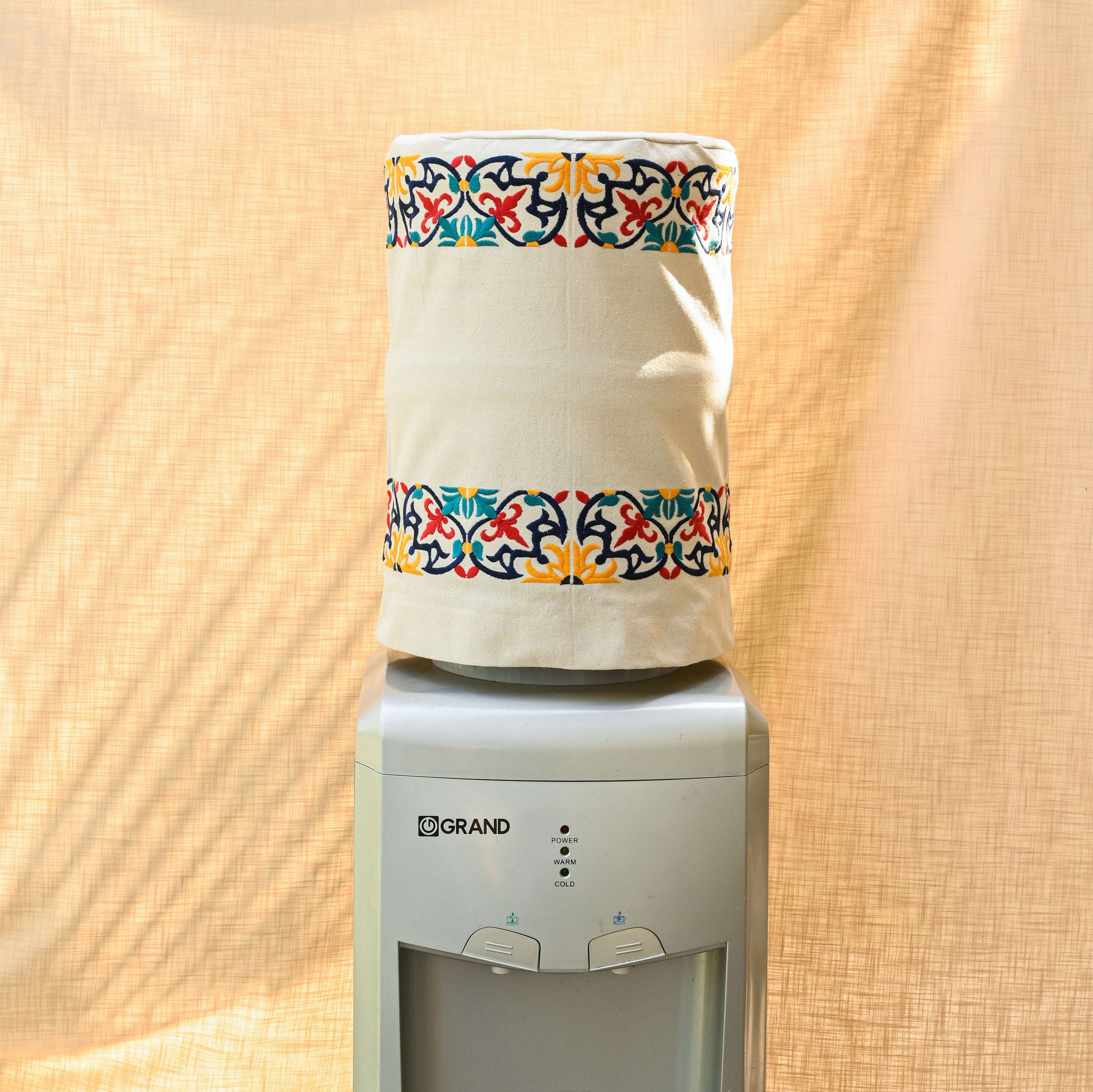 Floral Tiles Water Dispenser Gallon Cover - Ticas 1