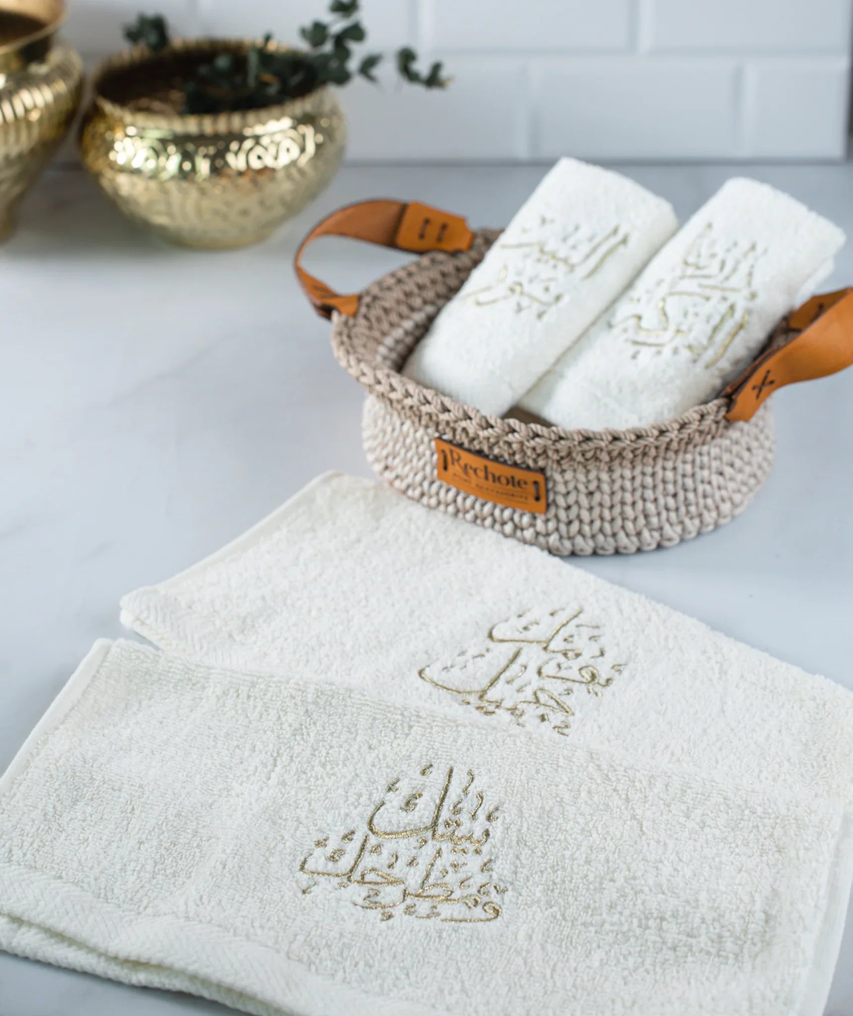 Rechote - Calligraphy Guest Towels 2