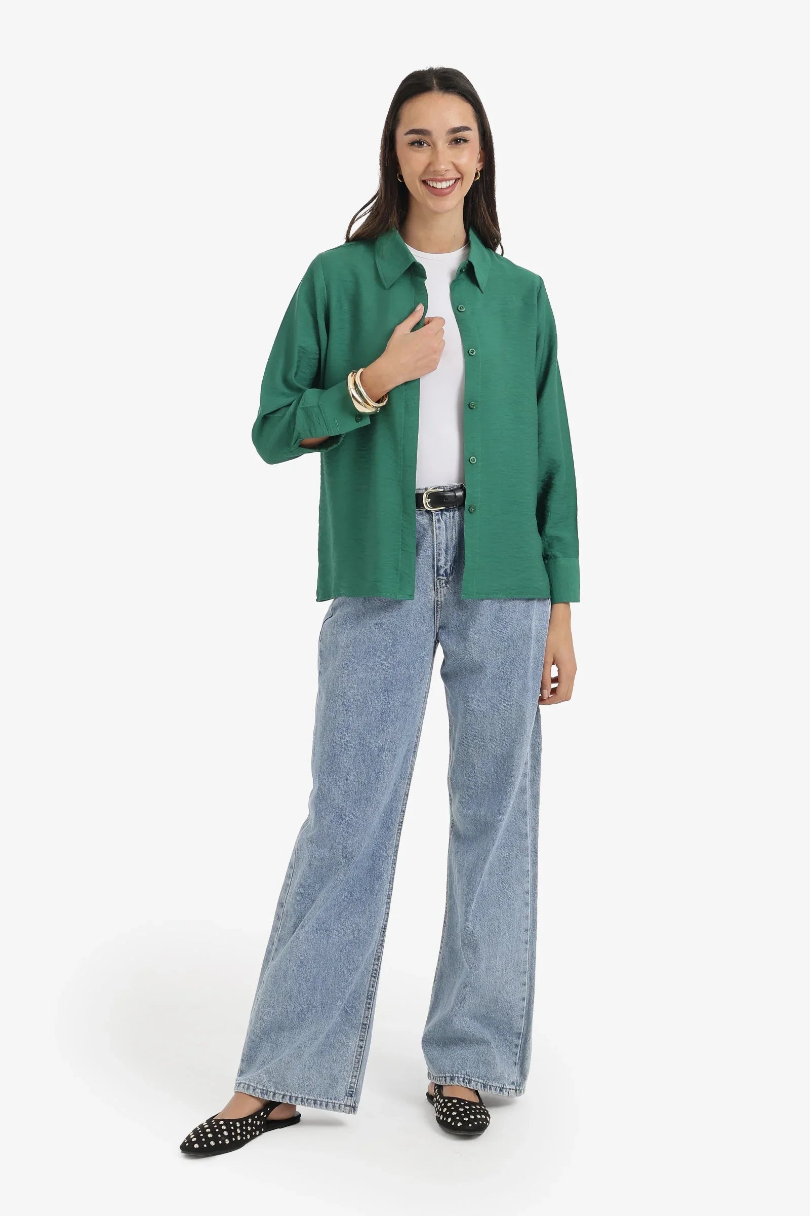 Hidden Placket Lounge Shirt - Carina 1
