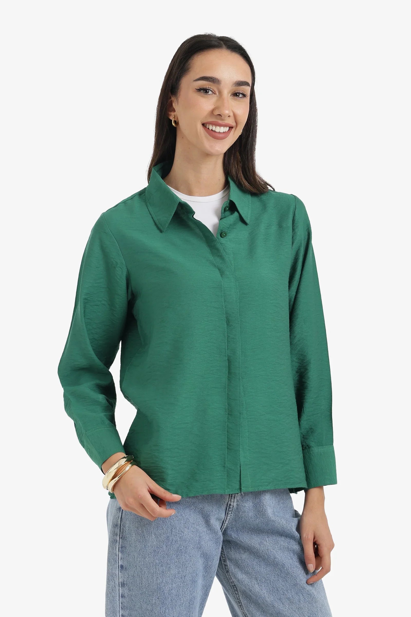 Hidden Placket Lounge Shirt - Carina 3