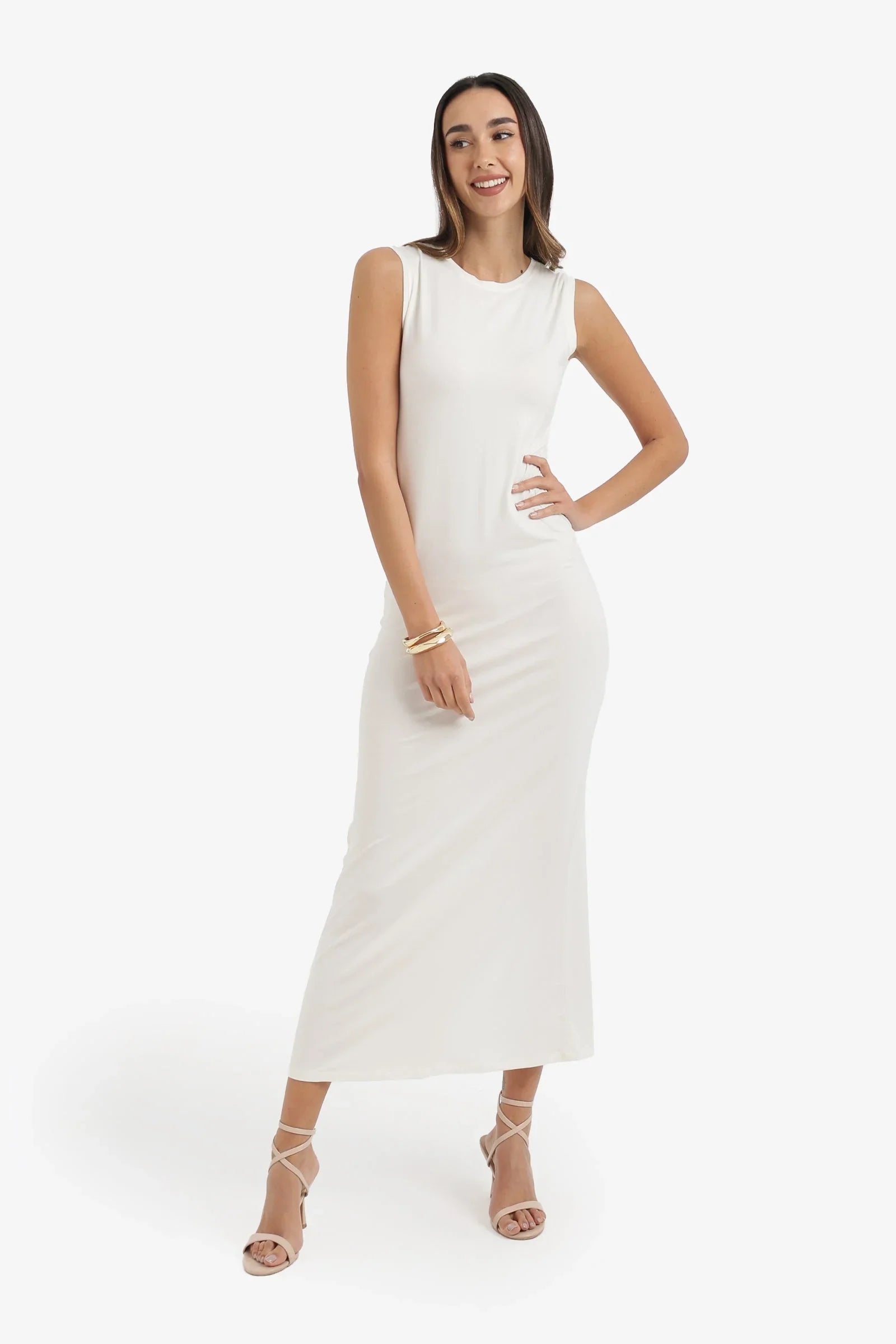 Crew Neck Midi Dress - Carina 3