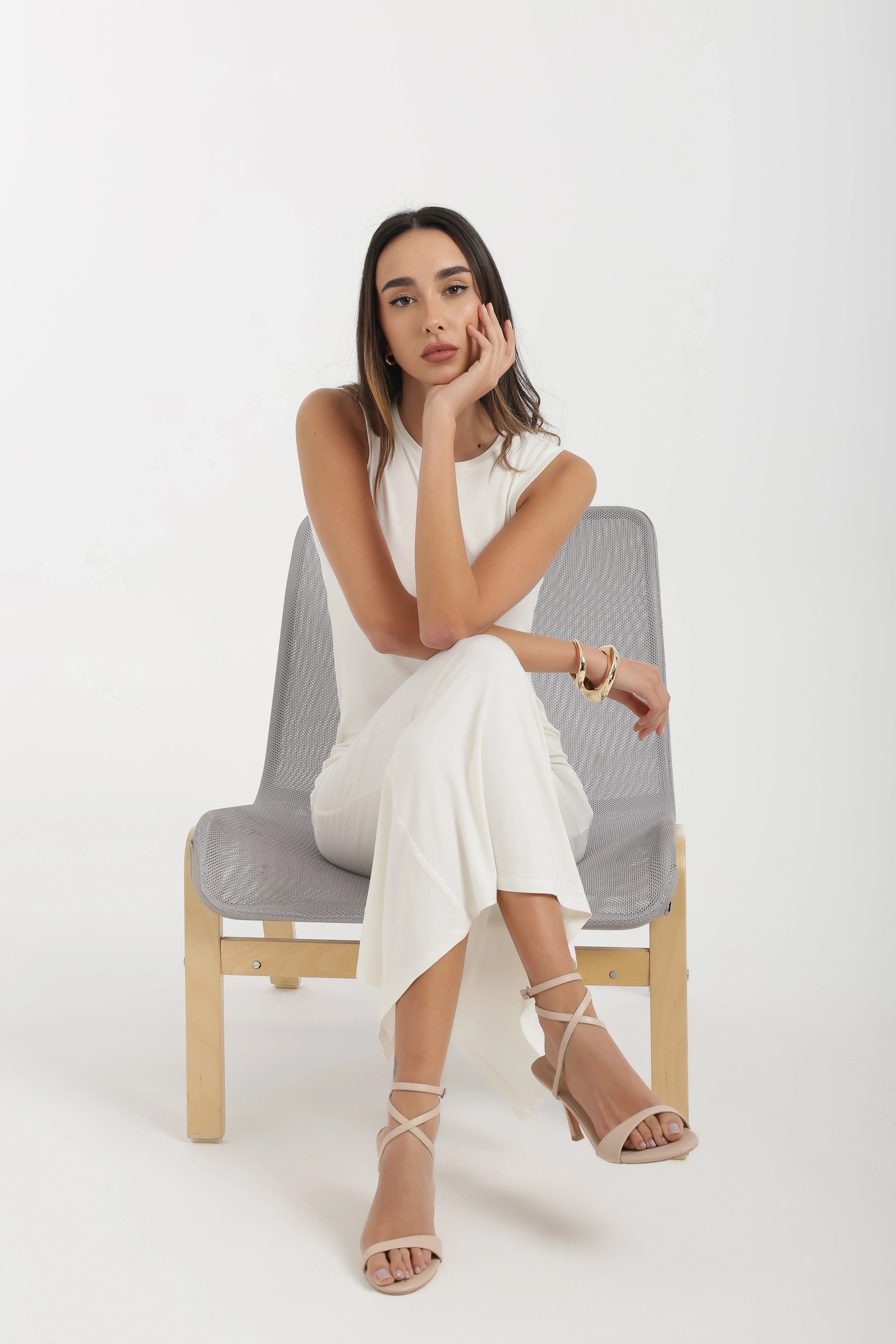Crew Neck Midi Dress - Carina 2