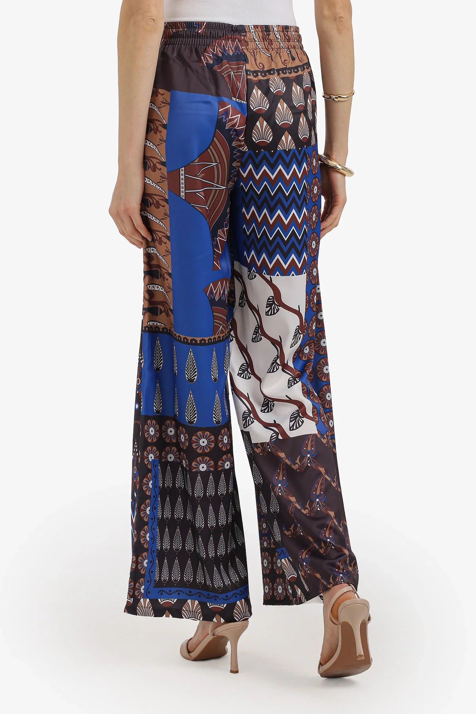 Patchwork Wide-Leg Pants - Carina 5