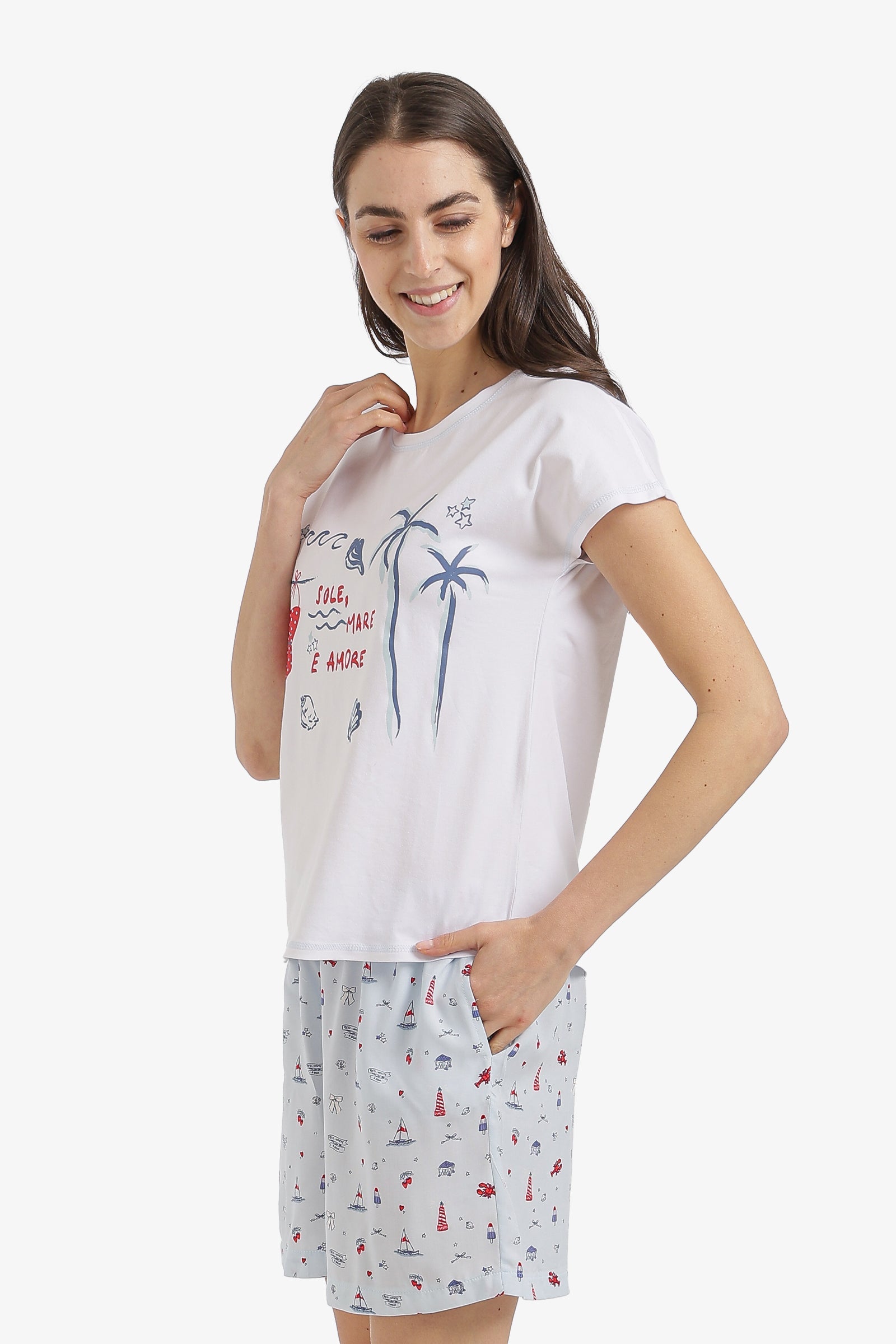 Seaside Holiday Pyjama Set - Carina - Babazzaro