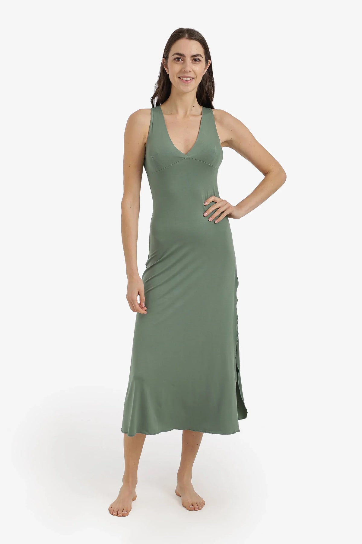 Side-Slit Midi Nightgown - Carina 6