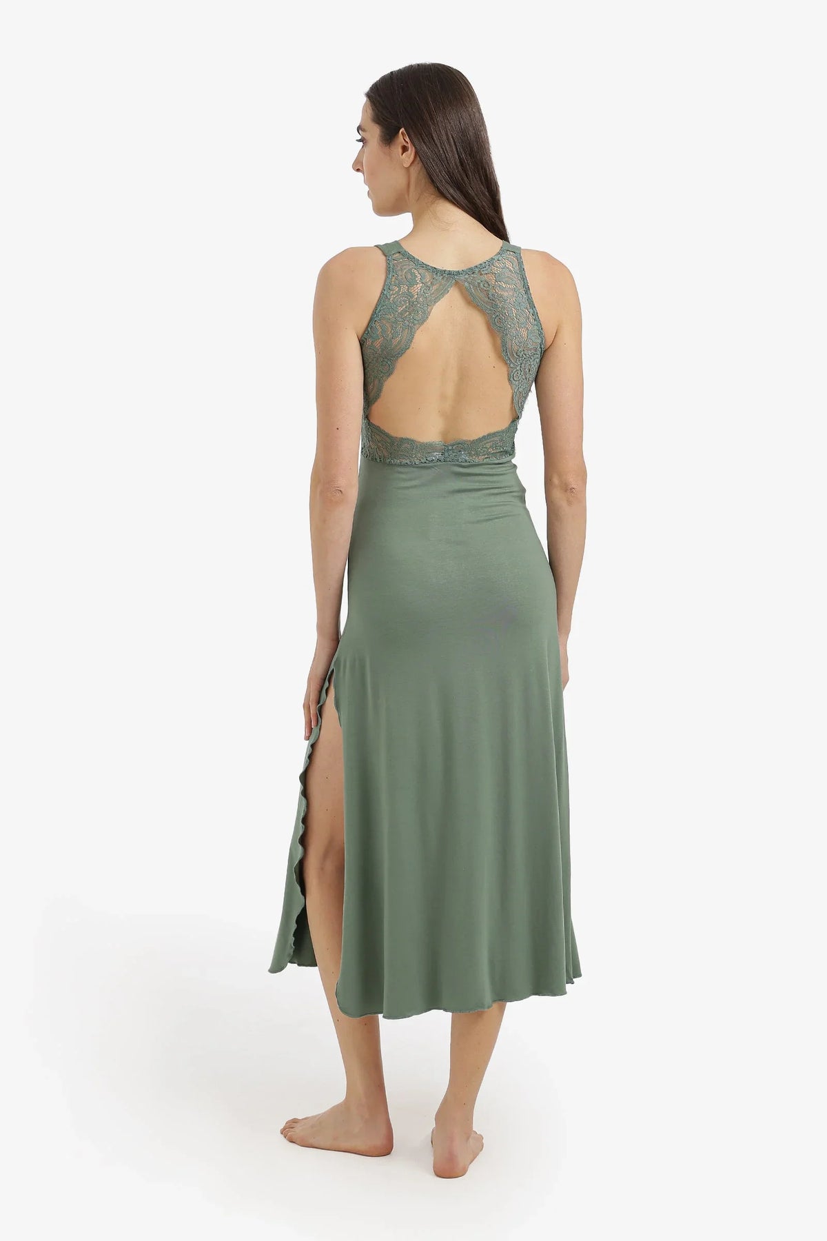 Side-Slit Midi Nightgown - Carina 5