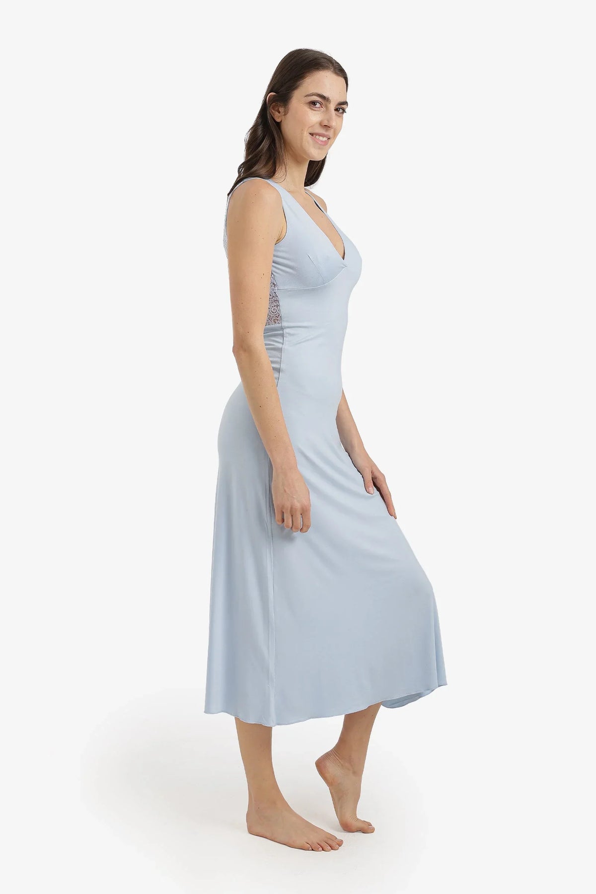 Side-Slit Midi Nightgown - Carina 31