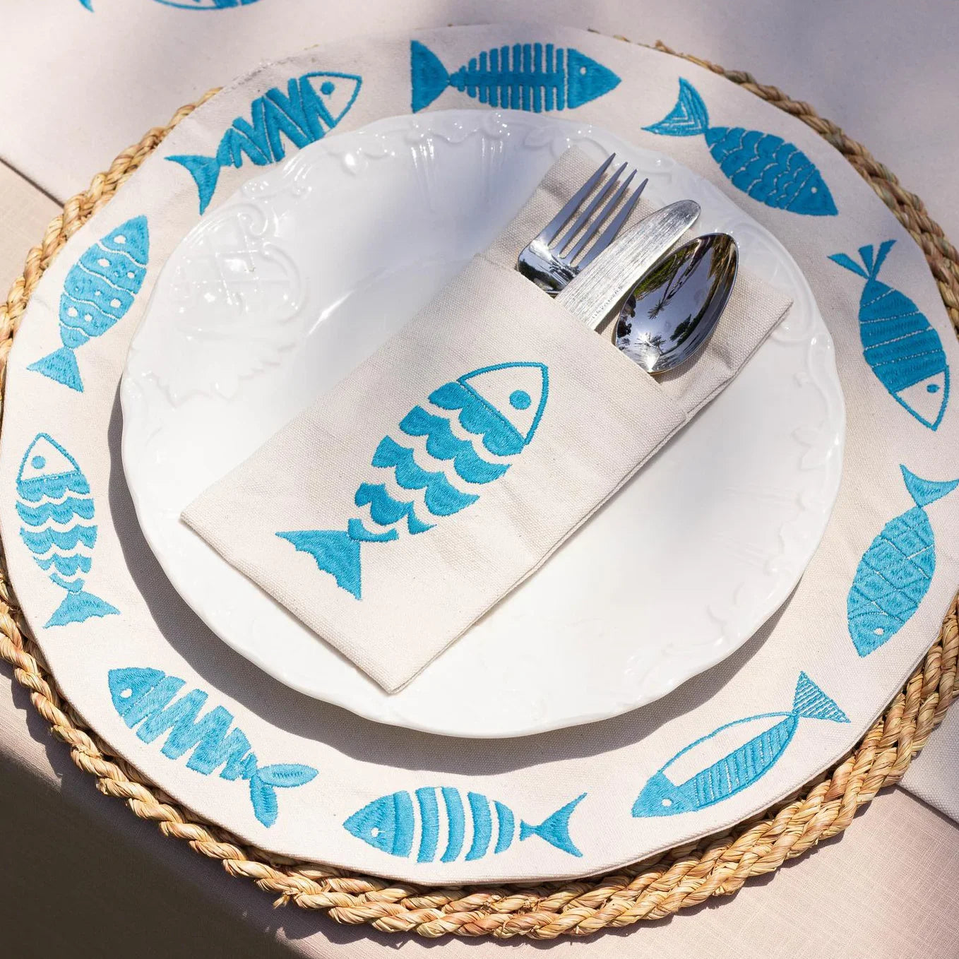 Fish Party Cutlery Sleeves Set - Ticas