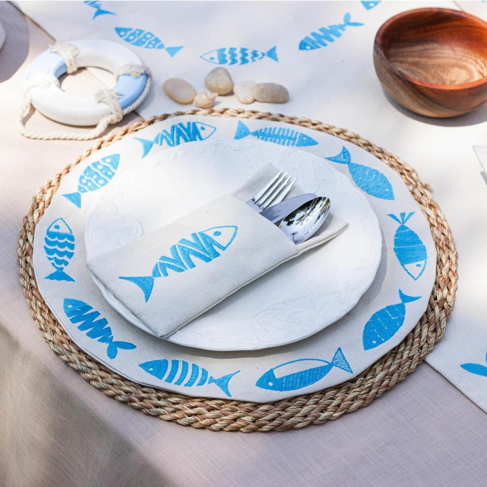 Fish Party Cutlery Sleeves Set - Ticas