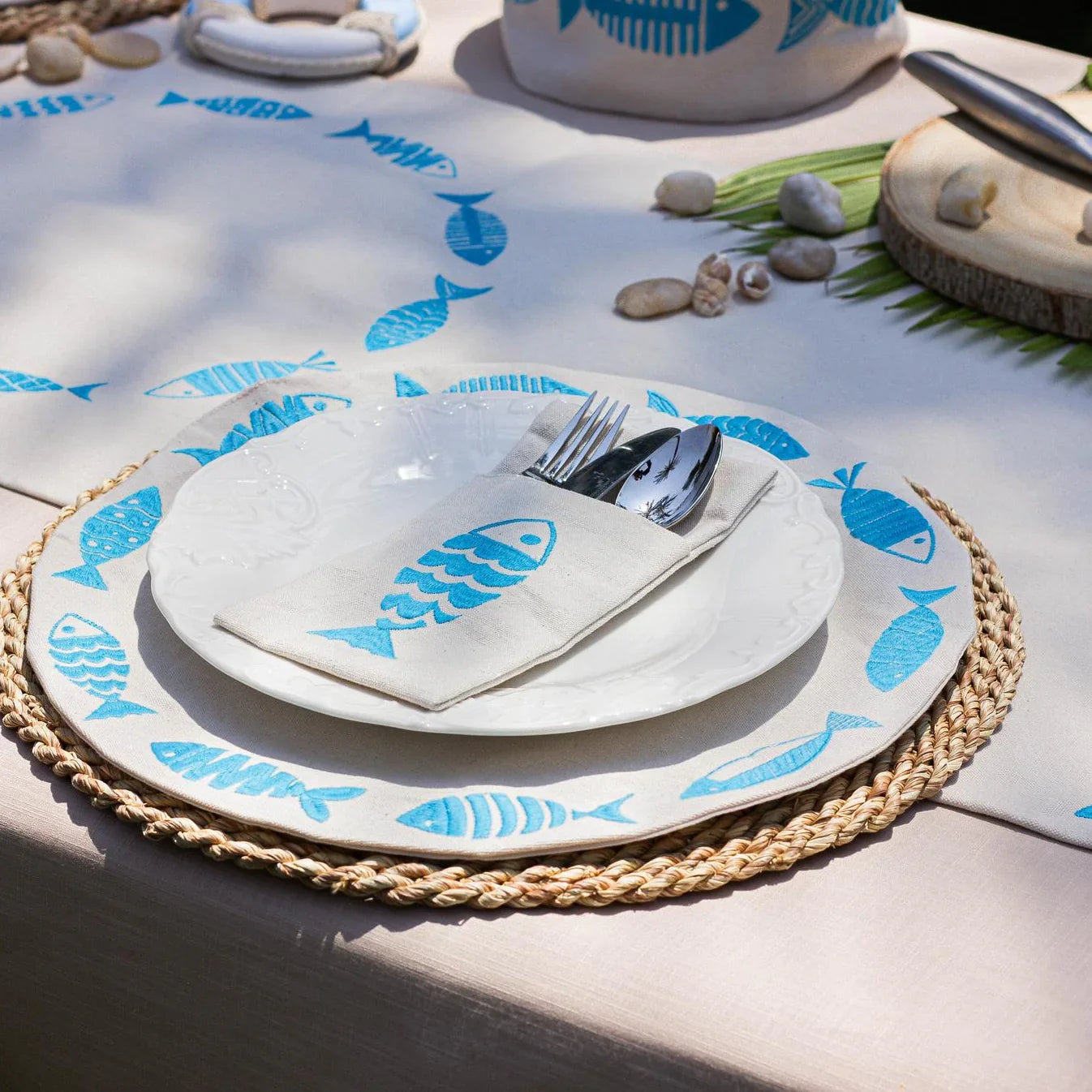 Fish Party Cutlery Sleeves Set - Ticas