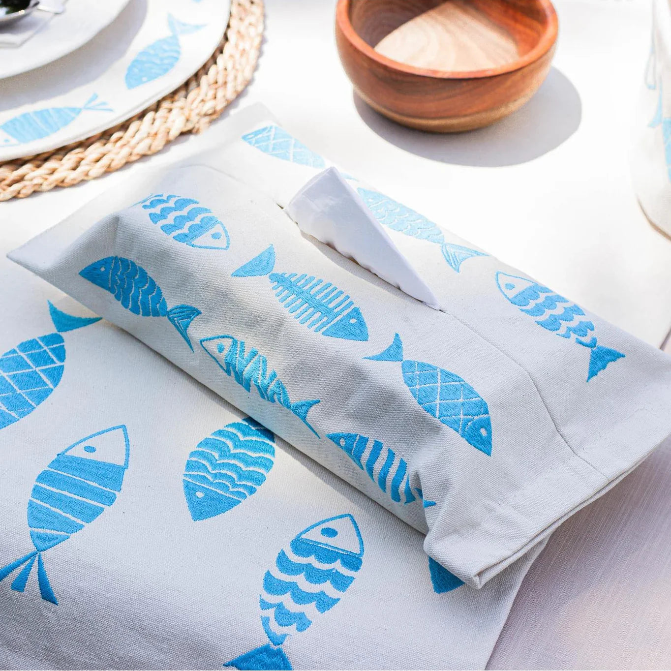 Fish Party Tissue Box Cover - Ticas