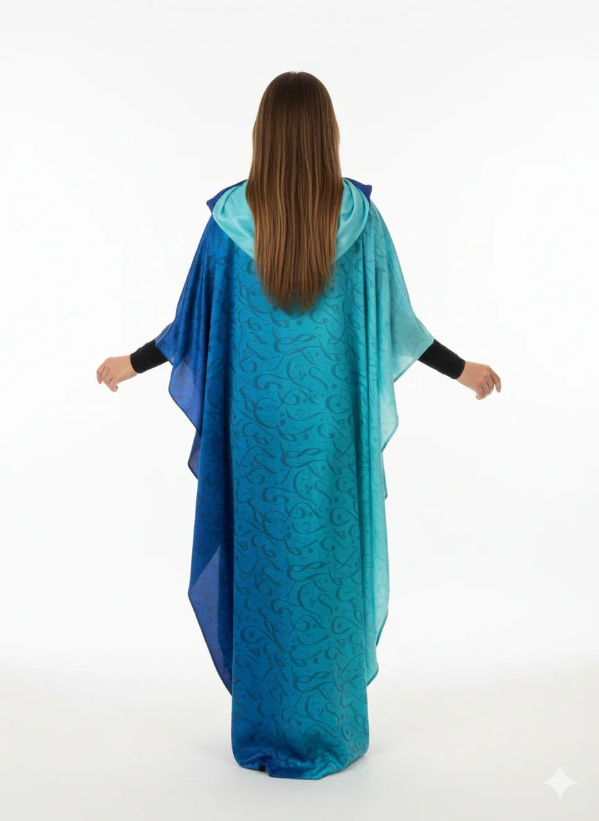 Urbantique - Asdal with Arabic Letters – Shades of Blue and Green 3