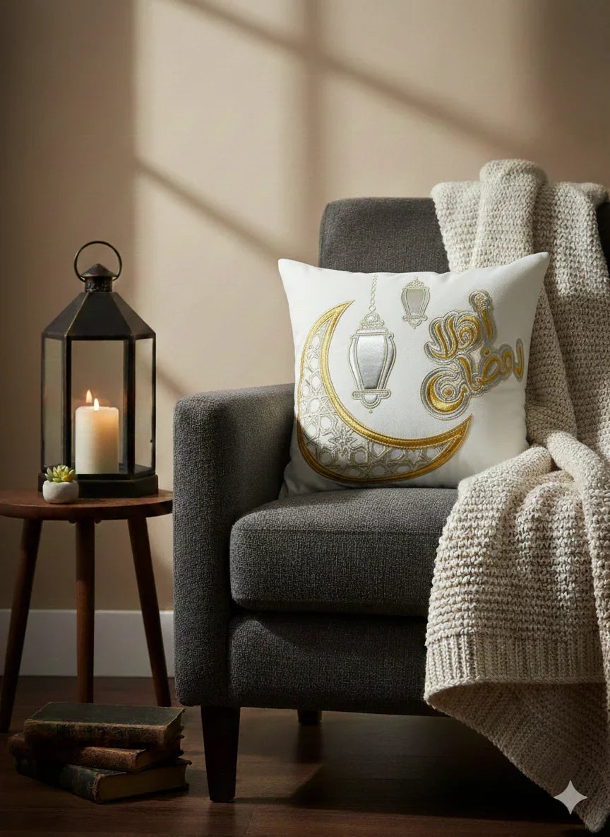 Urbantique - Ahlan Ramadan Crescent Cushion 8