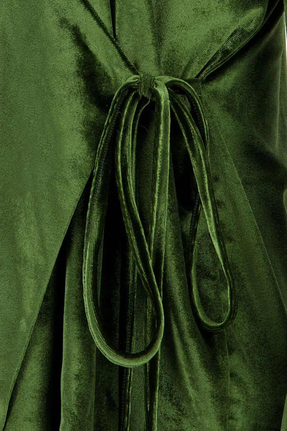 Reehan - Olive Green Side Tie Kimono Set 10
