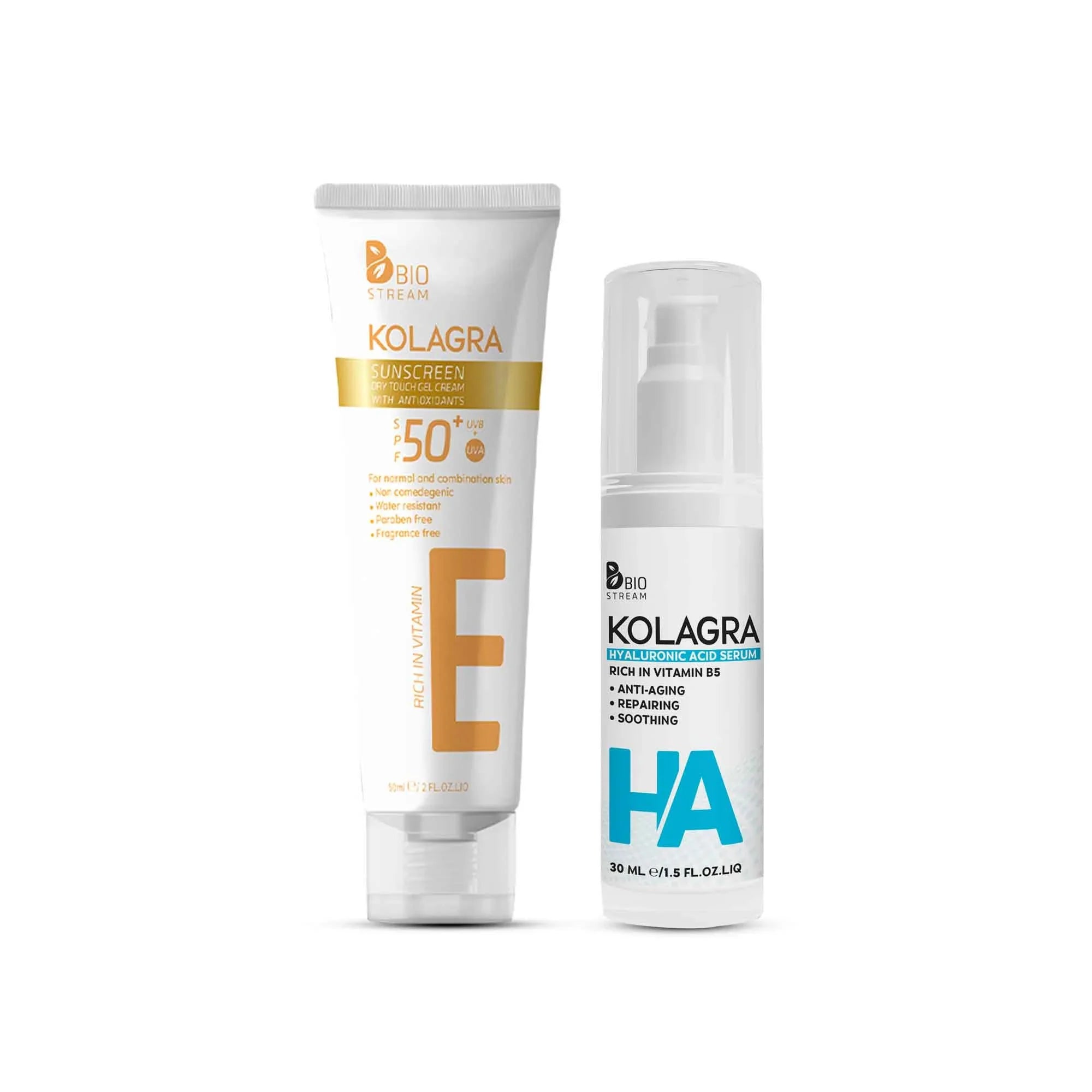 Biostream - Kolagra Offer Kolagra Hyaluronic Serum + Sun Screen 50ml 1