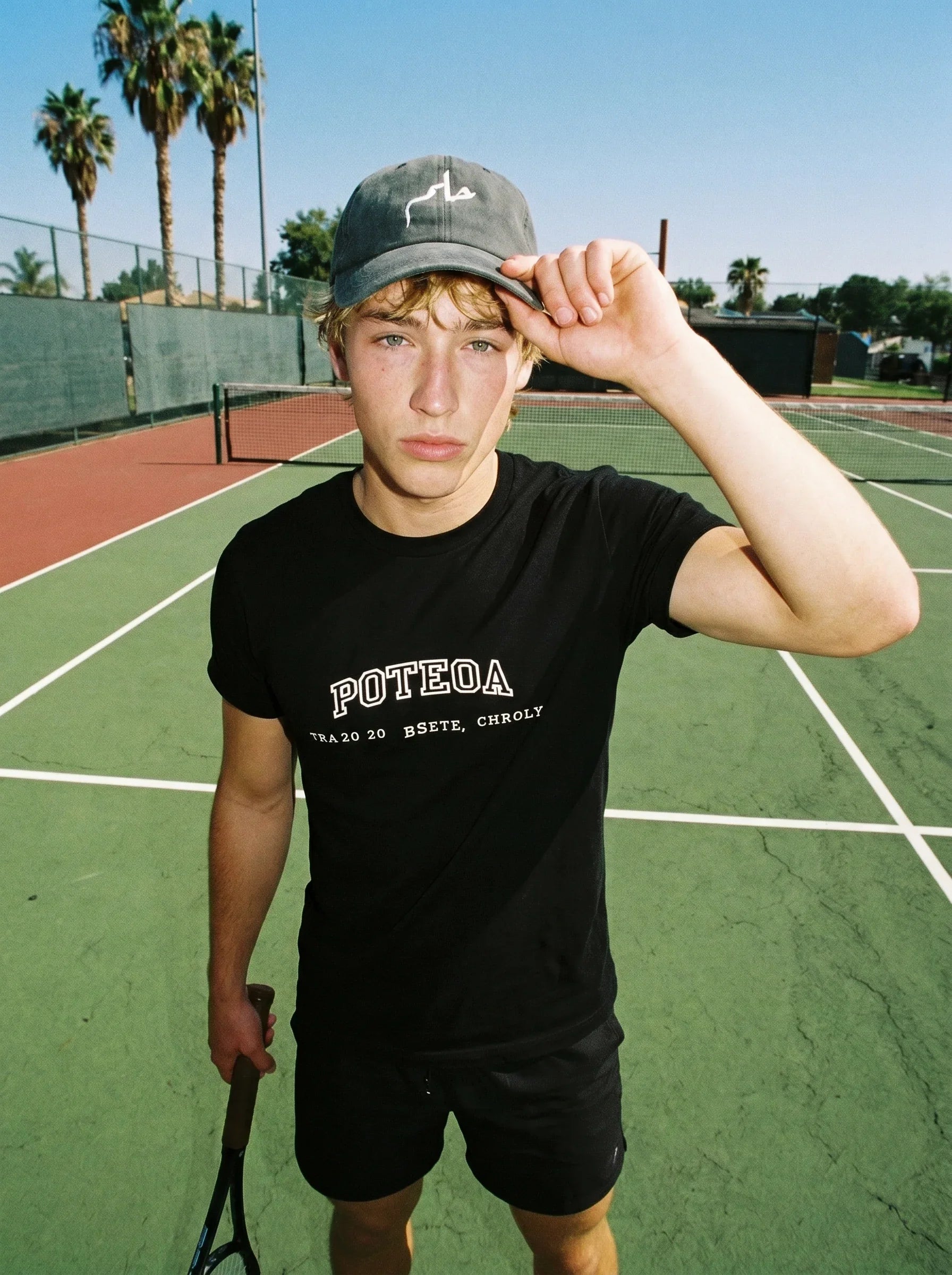 Helm Black Washed Cap - 7elm