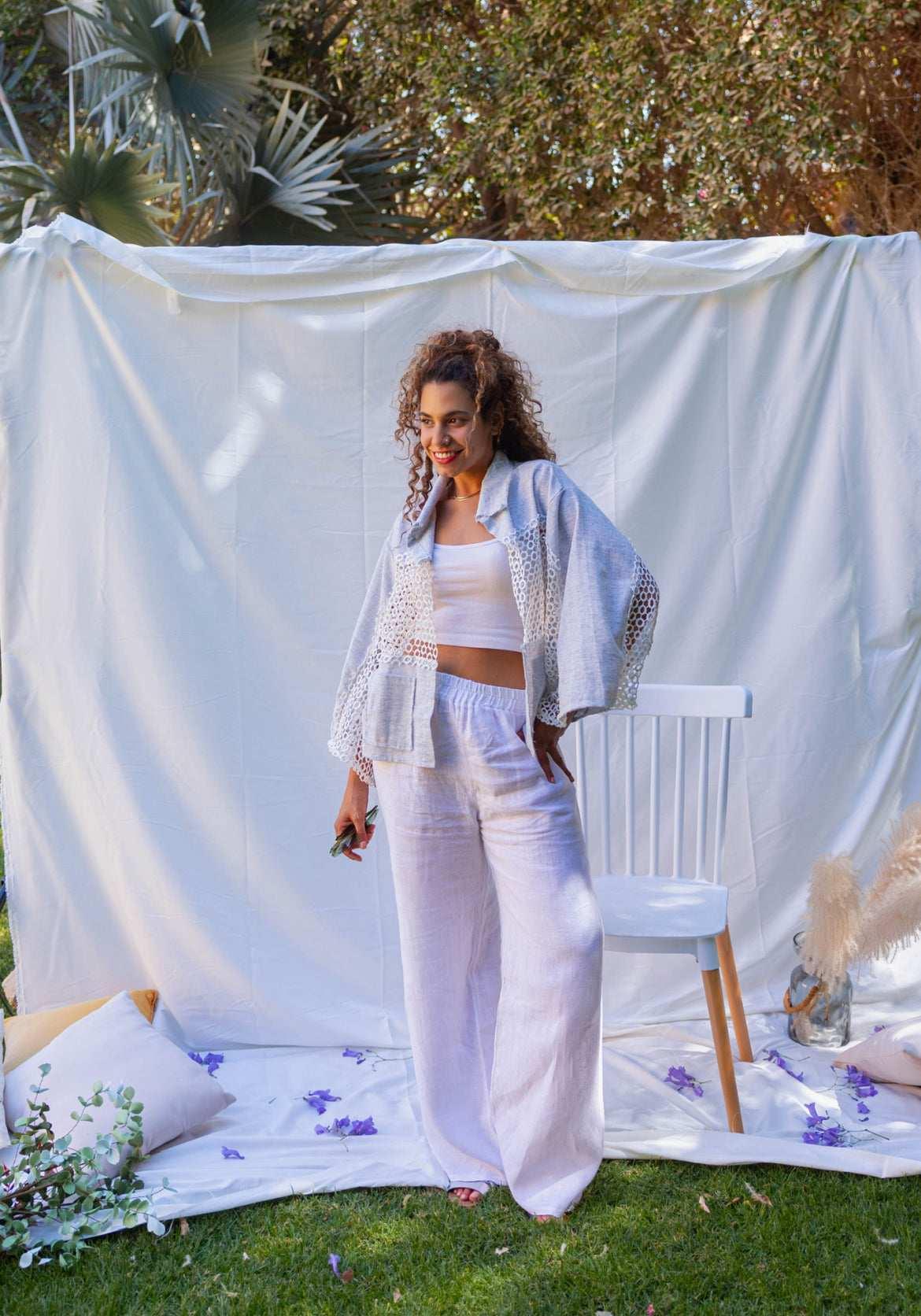 A_Squared_Y - Linen Net Jacket 2