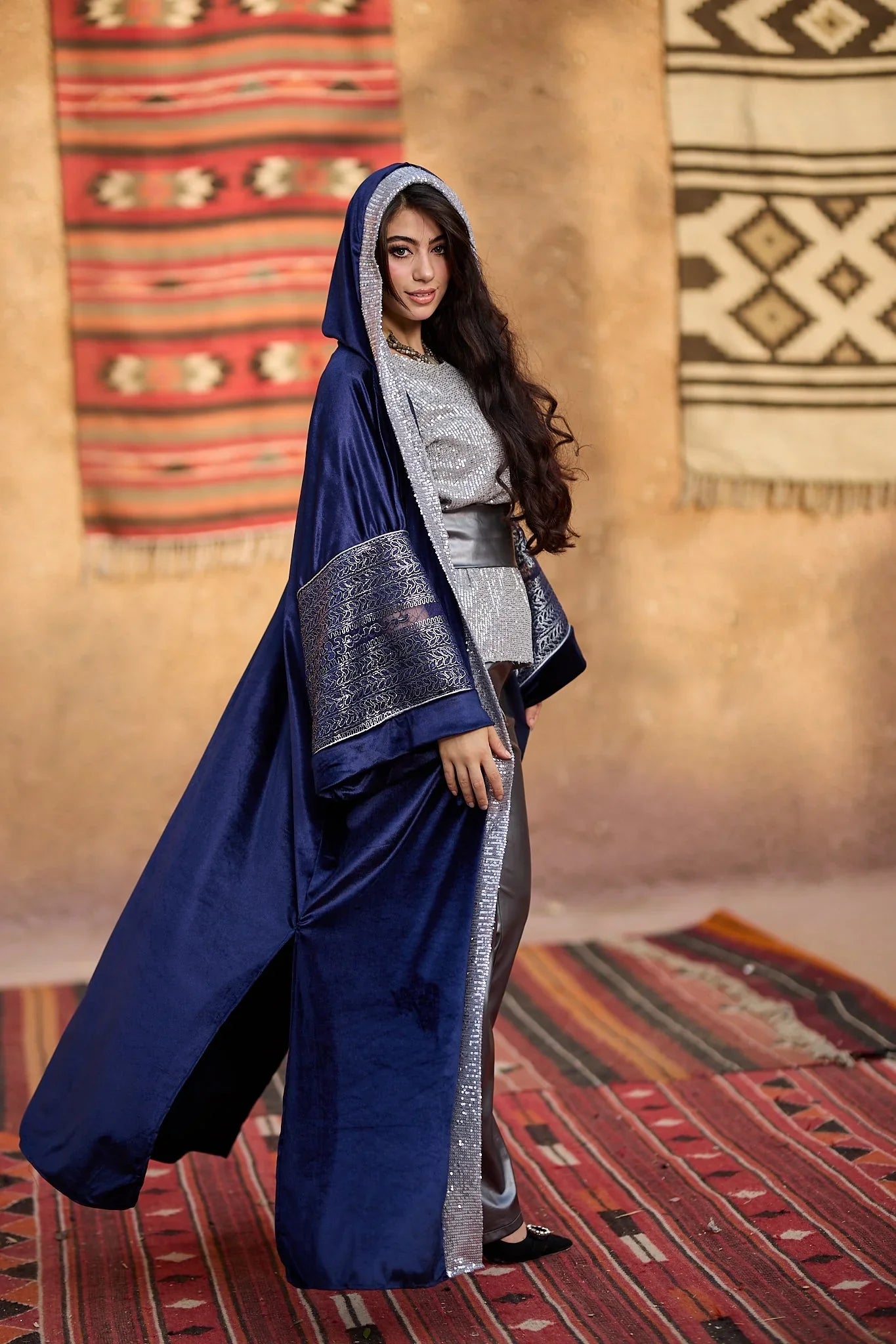 Dress Code - Velvet blue Cardigan 2