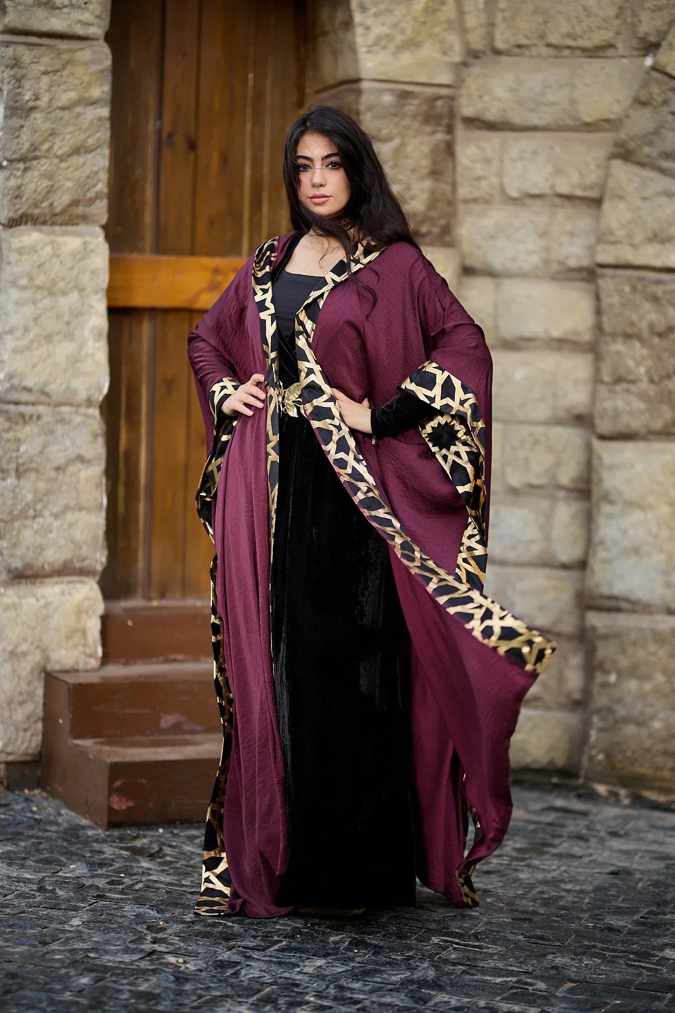 Dress Code - Burgandy silk 2