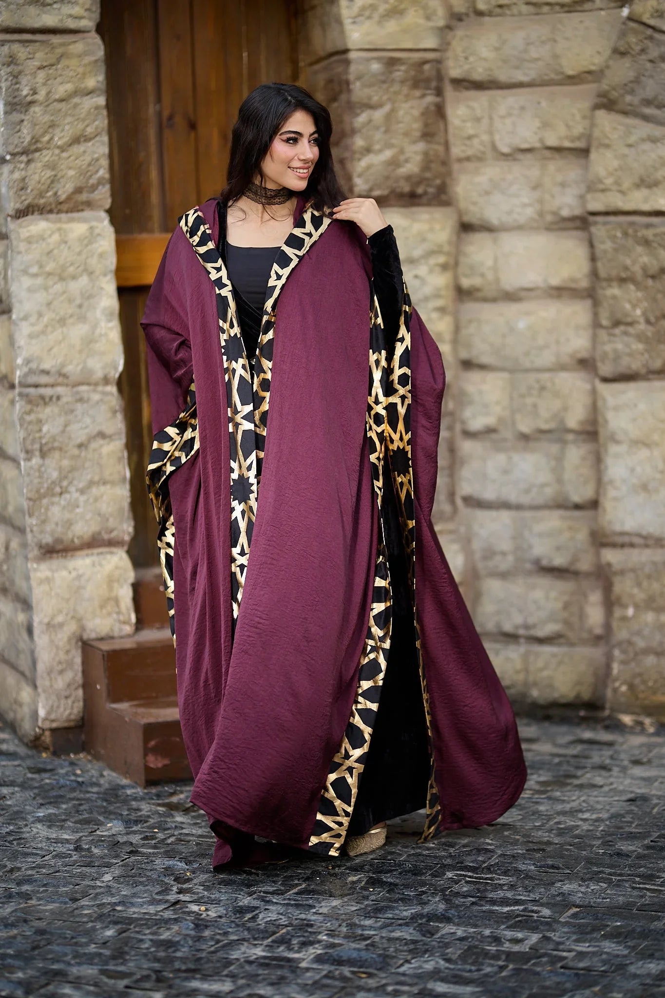 Dress Code - Burgandy silk 1