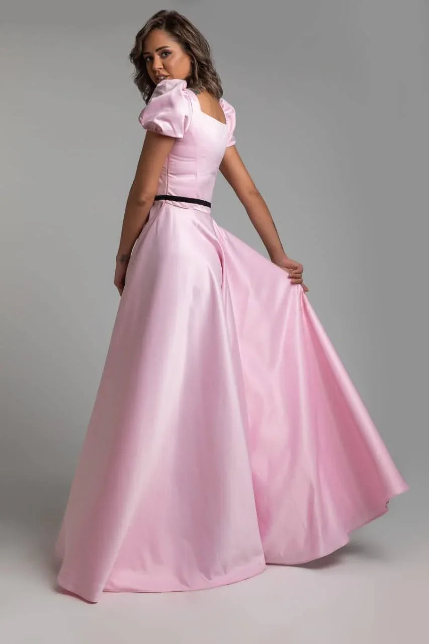 Reehan - A-Line puffed sleeve dress 4