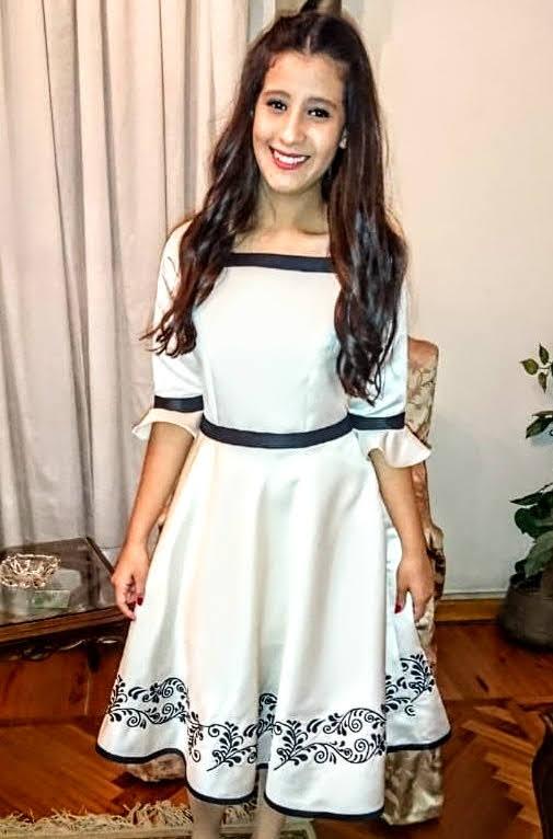 Reehan - A-Line embroidered dress