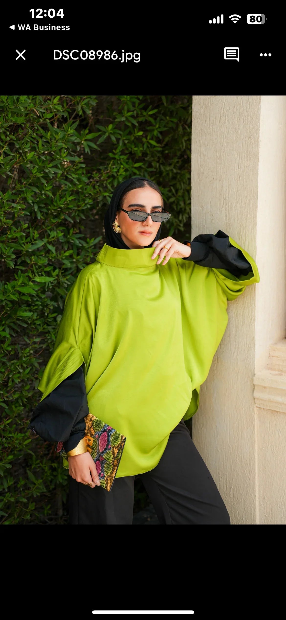 Dress Code - lime green blouse 4
